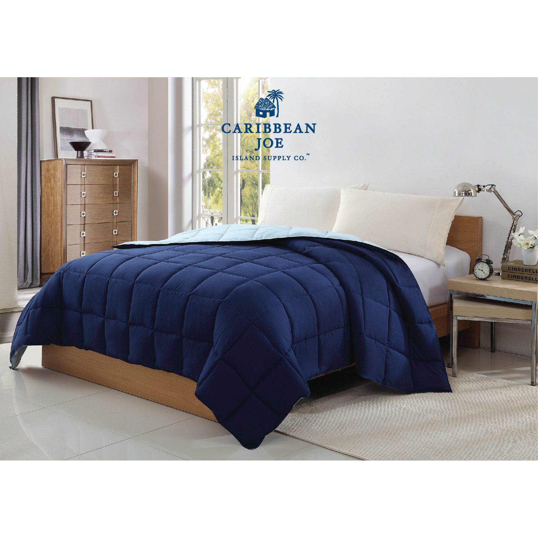 VCNY Caribbean Joe Reversible Down Alternative Comforter & Reviews