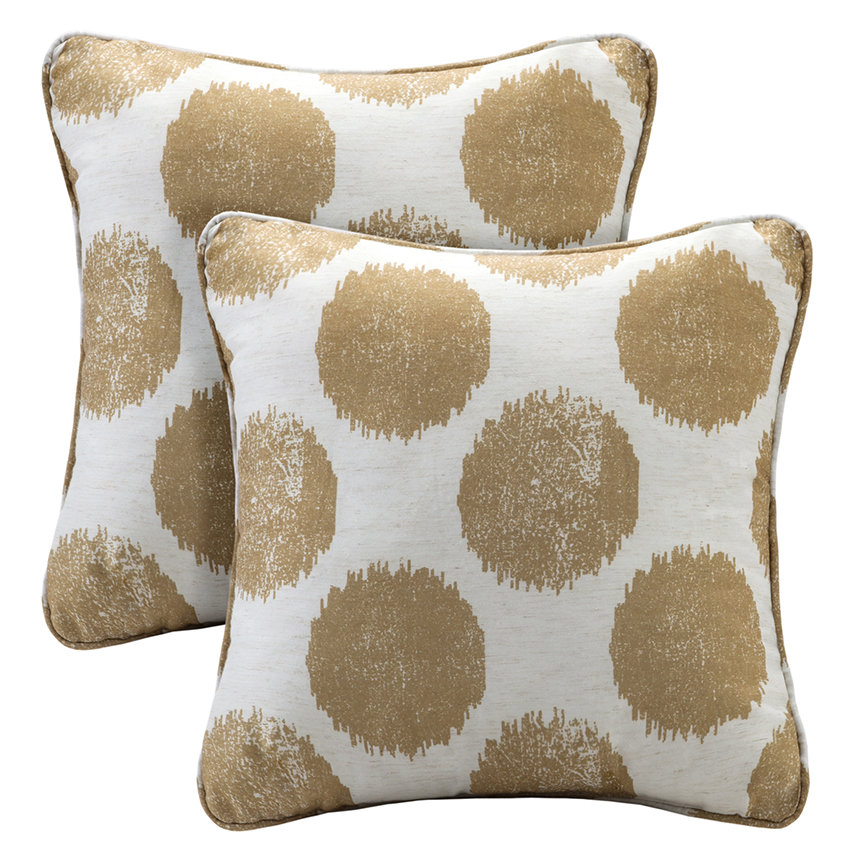 Madison Park Maru Printed Dot Square Throw Pillow & Reviews Wayfair