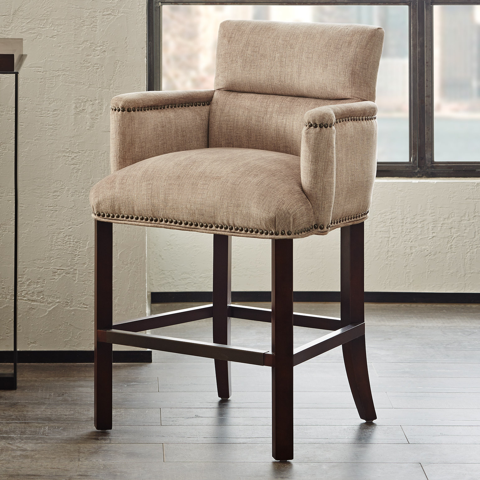 Madison Park Clairmont 26.9" Bar Stool & Reviews Wayfair