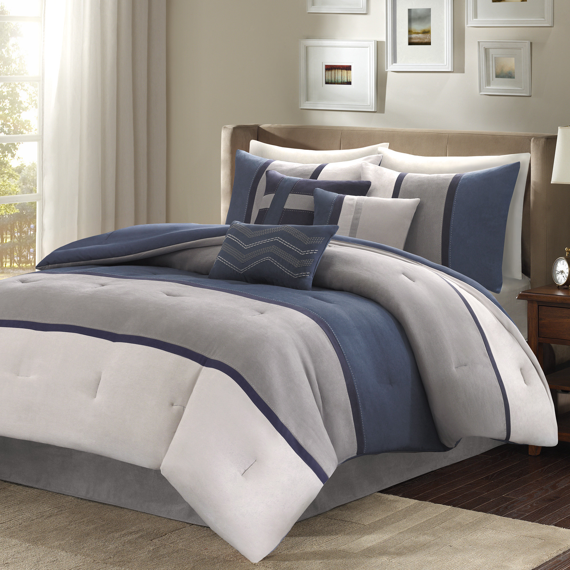 Madison Park Palisades 7 Piece Reversible Comforter Set & Reviews Wayfair