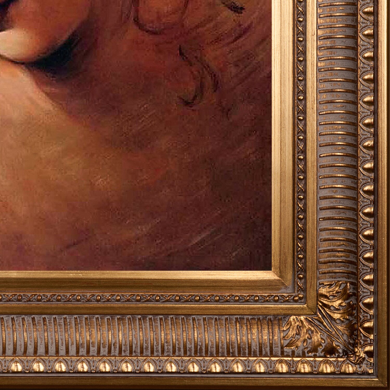 La Pastiche "Female Head (La Scapigliata)" By Leonardo Da Vinci Framed ...