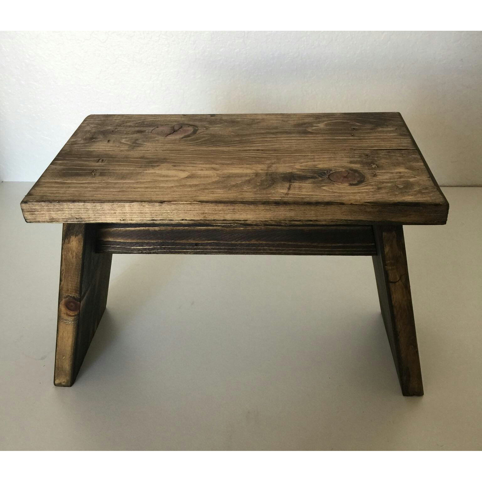 Established 98 Primitive Wooden Riser End Table & Reviews Wayfair