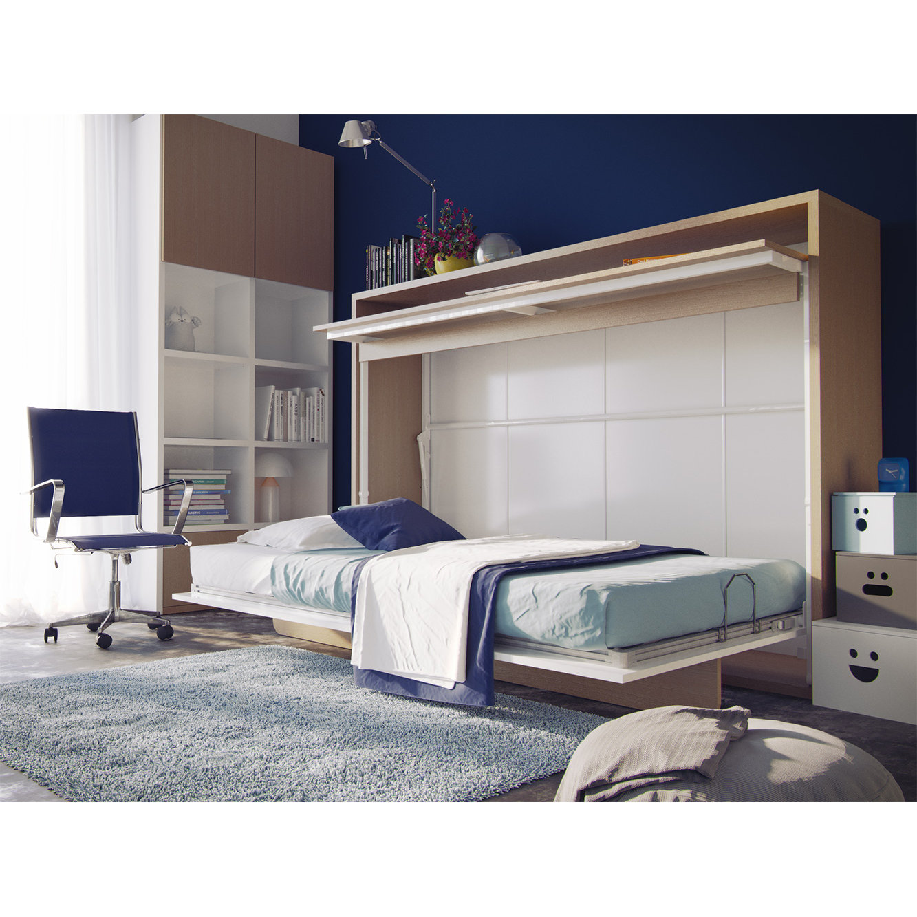 Genio T Twin Murphy Bed A 200WLW