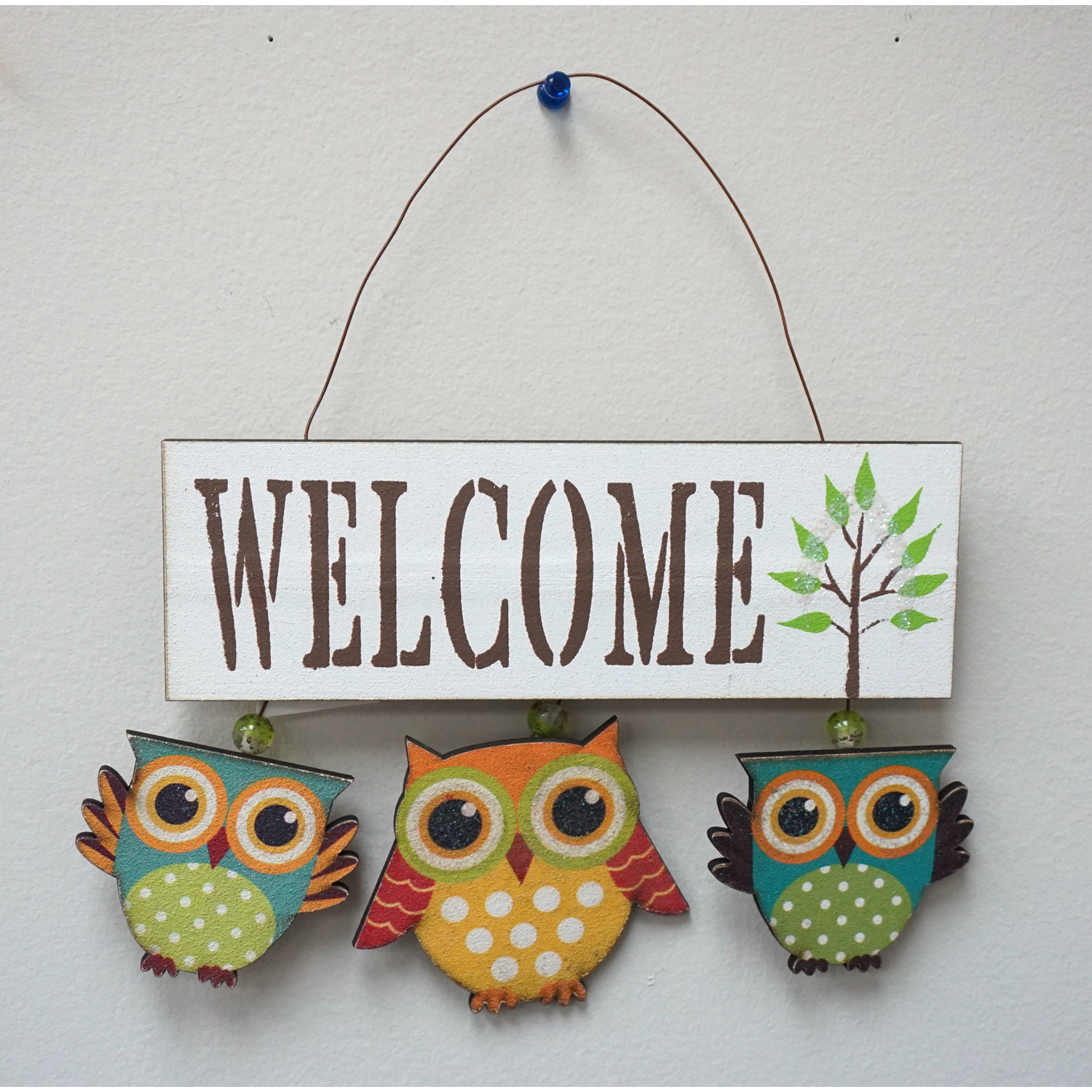 AttractionDesignHome 3 Piece Owl Sign Wall Decor Set & Reviews