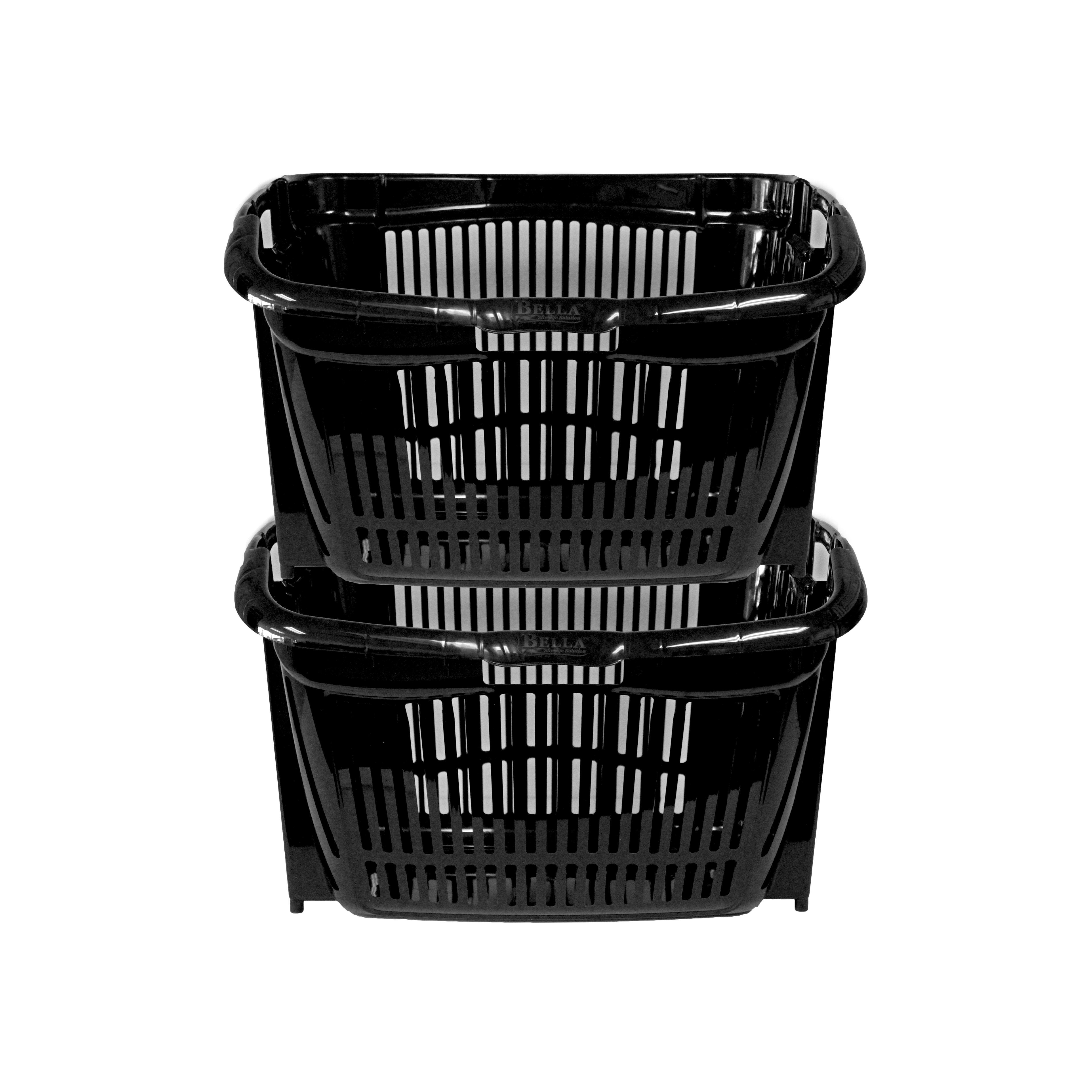 Bella Storage Solution Bushel Stackable Hip Hugger Utility Basket