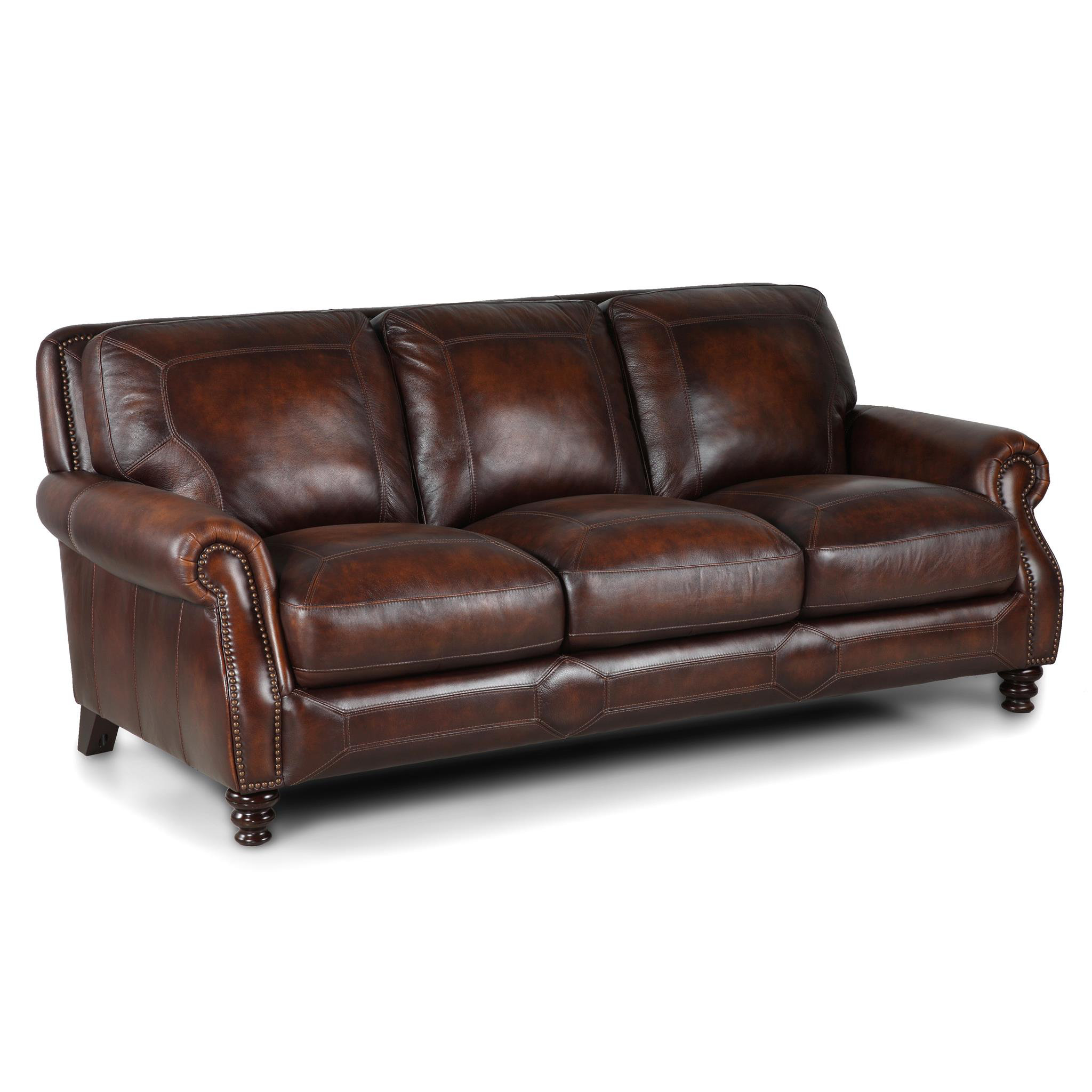Rosalind Wheeler Bailey Leather Sofa & Reviews Wayfair