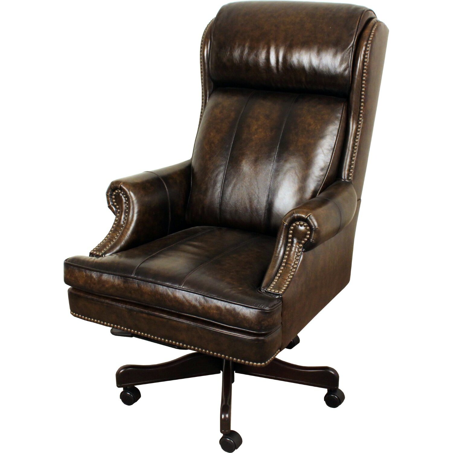 Rosalind Wheeler Lynton High Back Leather Executive Office Chair   Lynton High Back Leather Executive Office Chair RSWH2048 