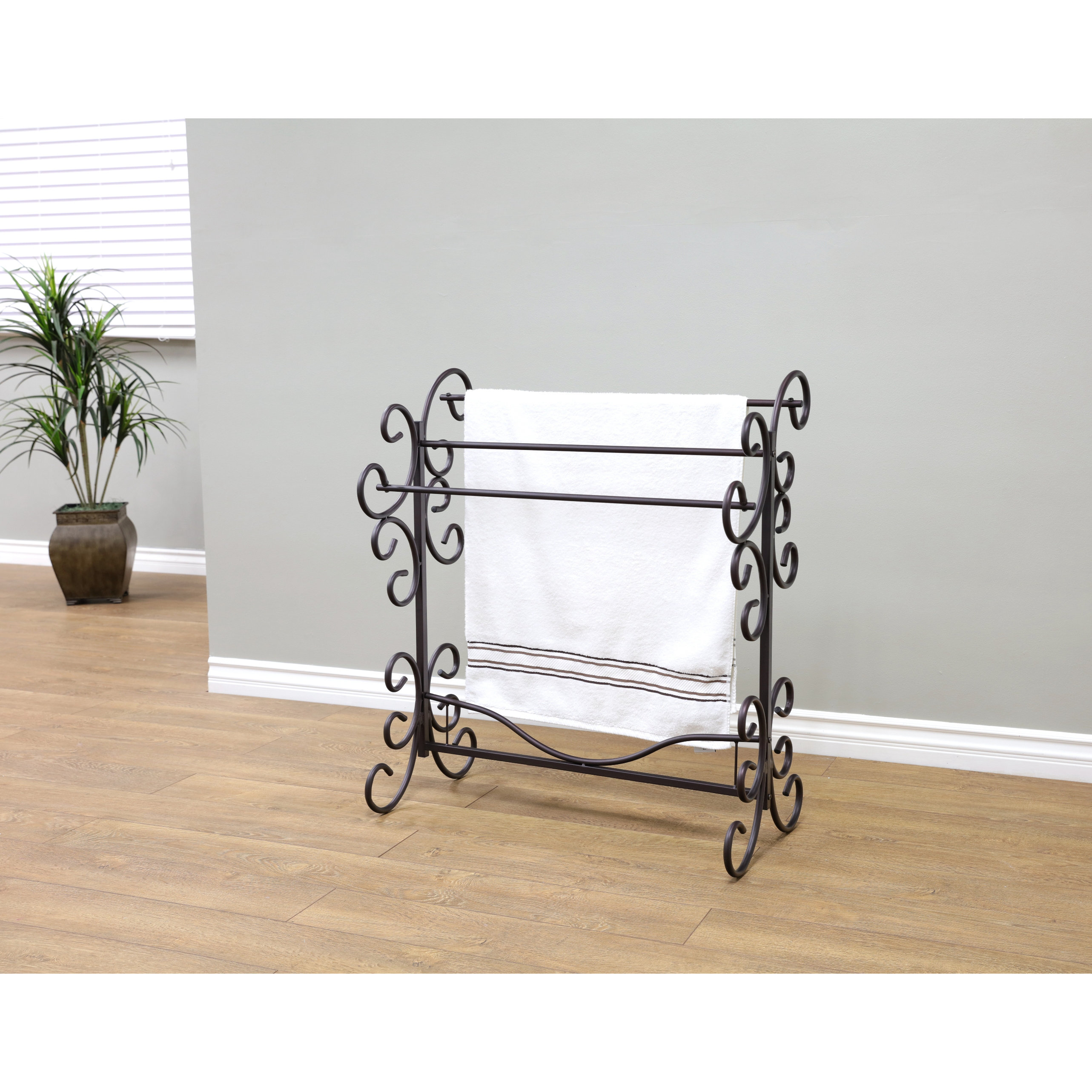 Rosalind Wheeler Metal Scroll Quilt Rack & Reviews Wayfair
