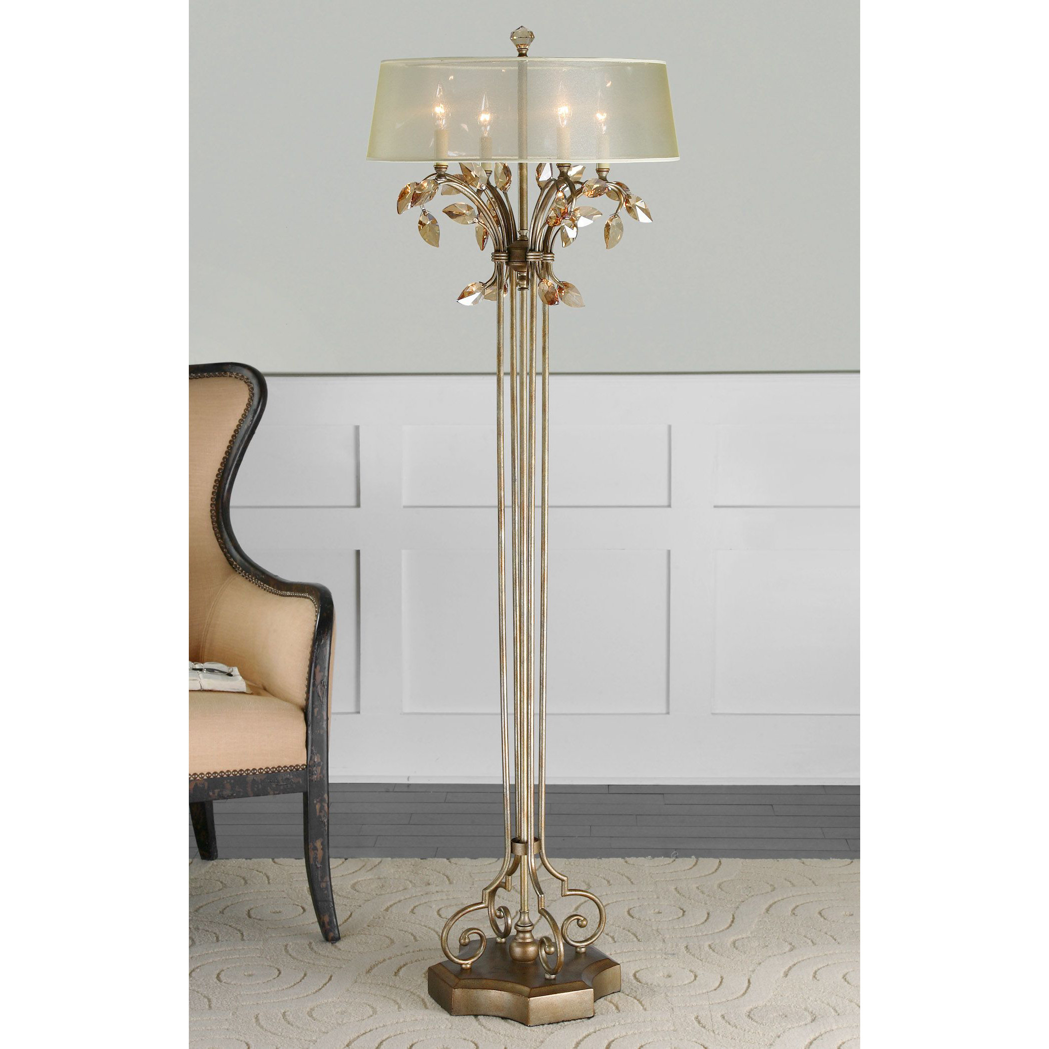 Rosalind Wheeler Fillingham 65" Candelabra Floor Lamp & Reviews Wayfair