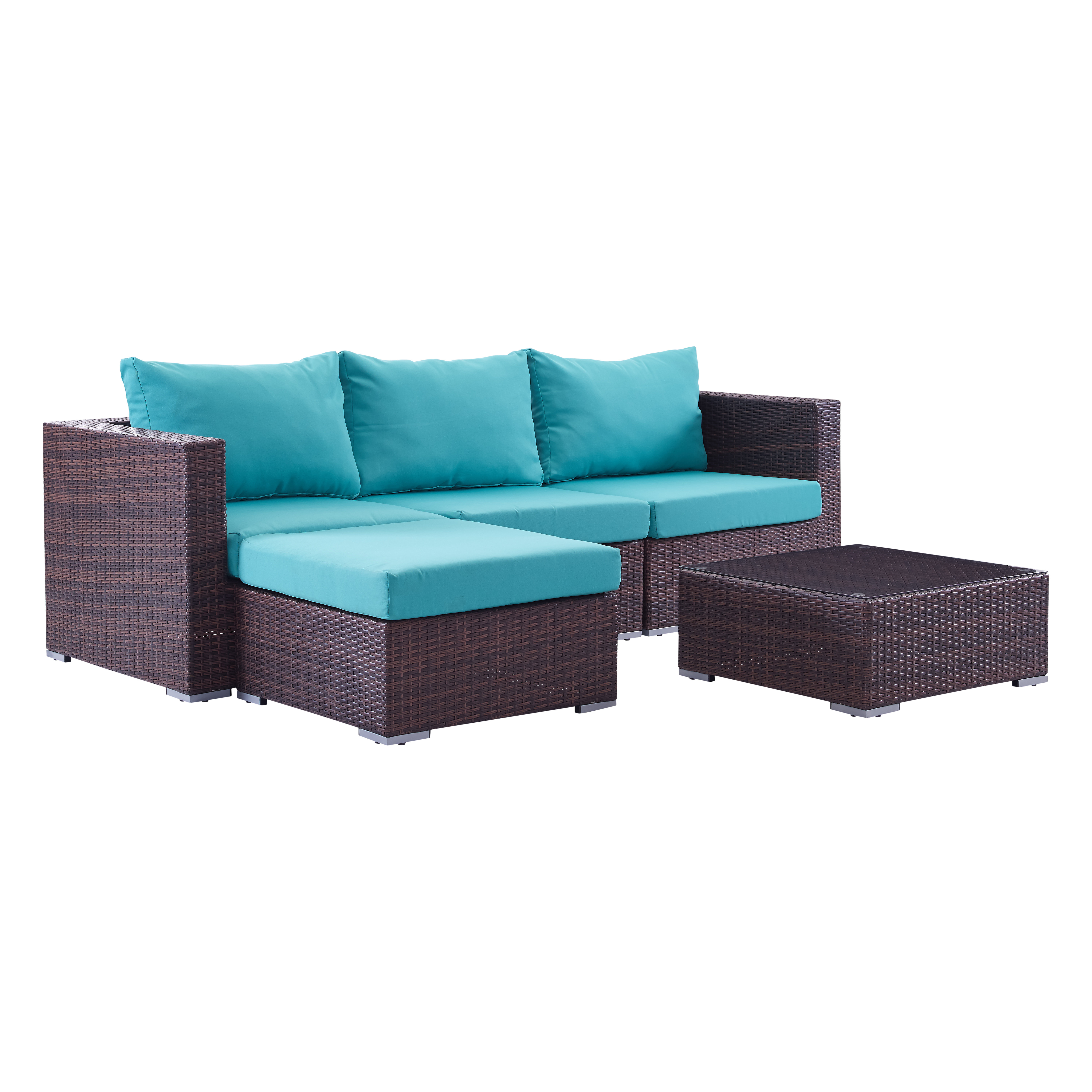 Bay Isle Home Bonaventure 5 Piece Deep Seating Group with Cushion
