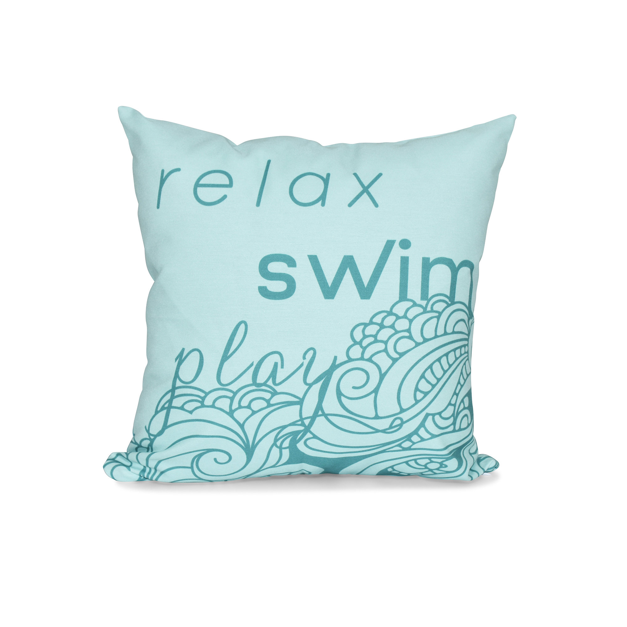 Bay Isle Home Grand Ridge Mellow Mantra Word Outdoor Throw Pillow Wayfair