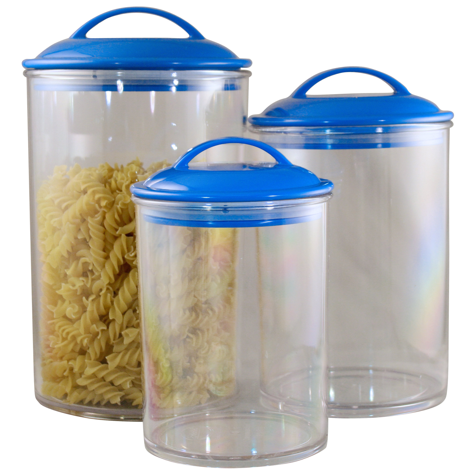 Symple Stuff 3 Piece Acrylic Canister Set & Reviews Wayfair