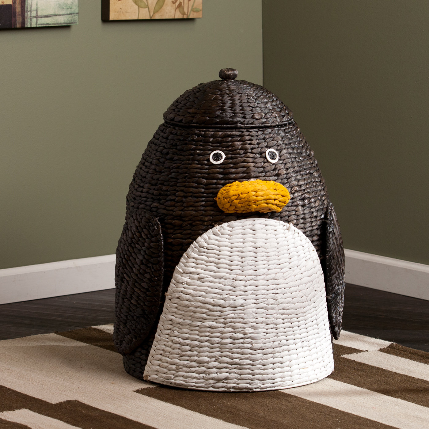 Zoomie Kids Penguin Laundry Hamper & Reviews Wayfair