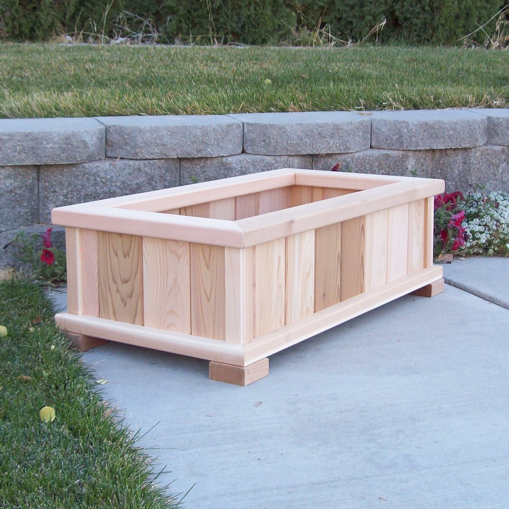 WoodCountry Rectangular Planter Box &amp; Reviews Wayfair