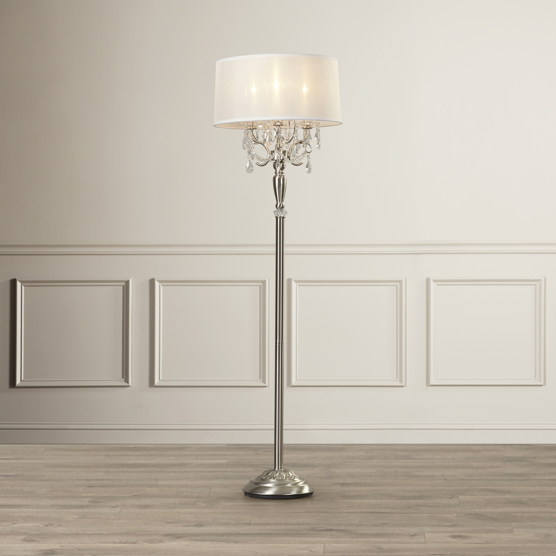 Mercer41 Tillinger 1 Light Crystal Floor Lamp & Reviews Wayfair