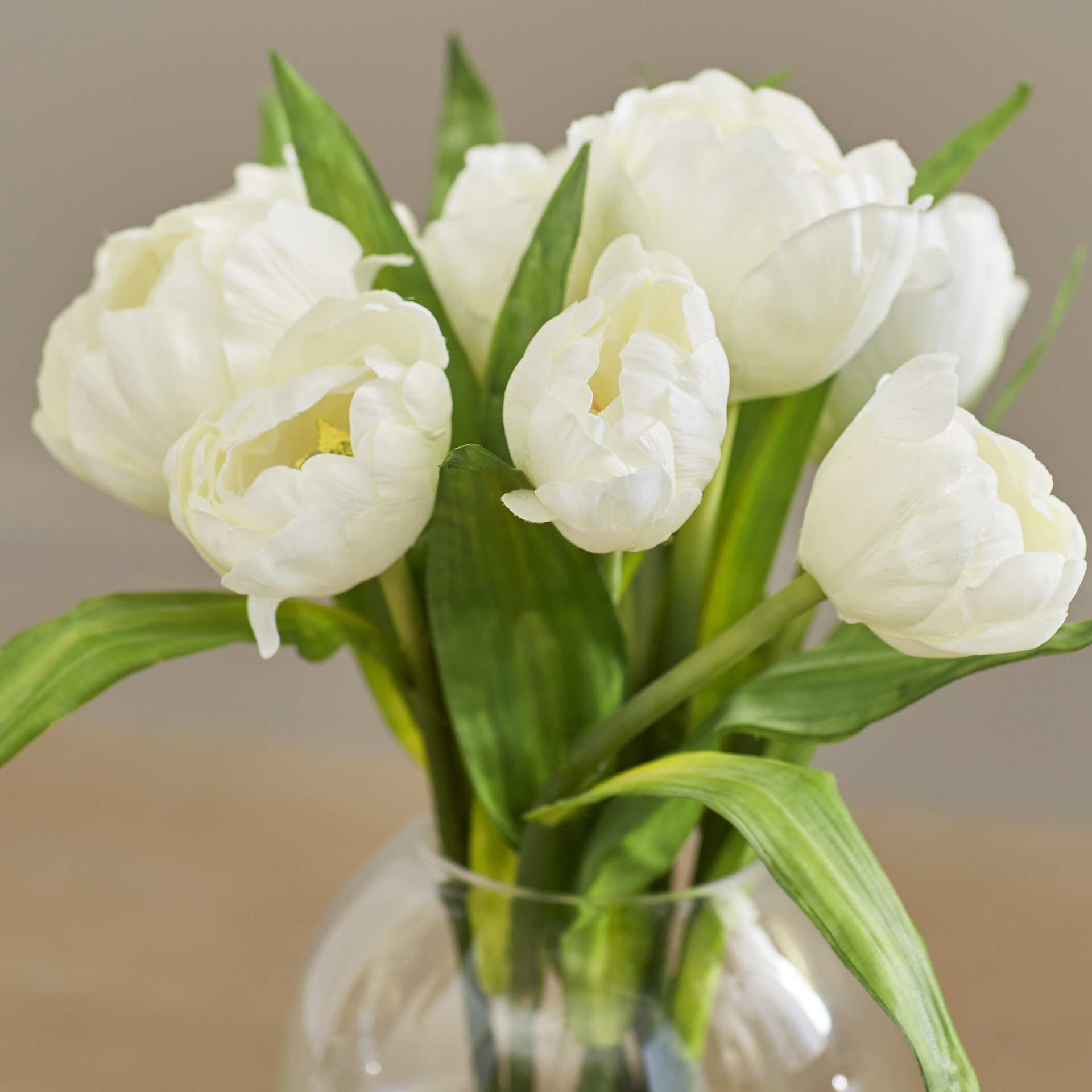 Mercer41 Tulips Arrangement with Vase & Reviews Wayfair