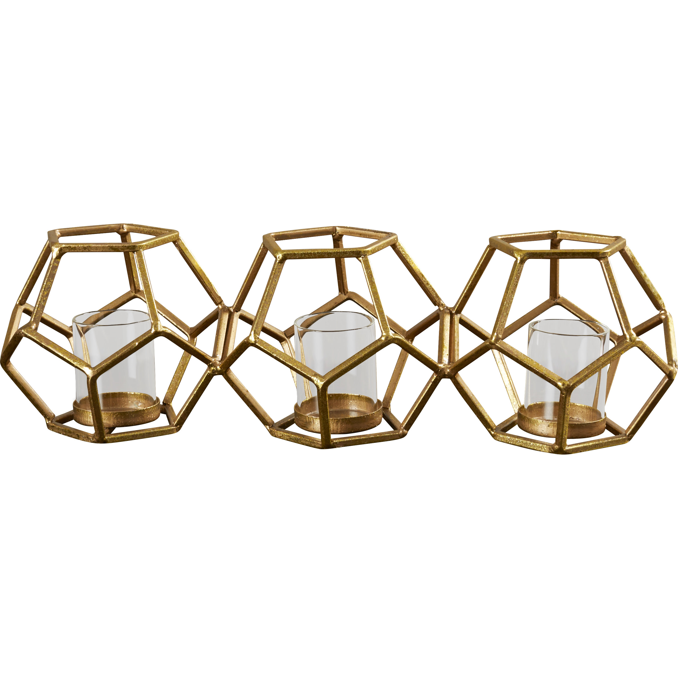 Mercer41 Sparkling Gold Metal Votive & Reviews Wayfair