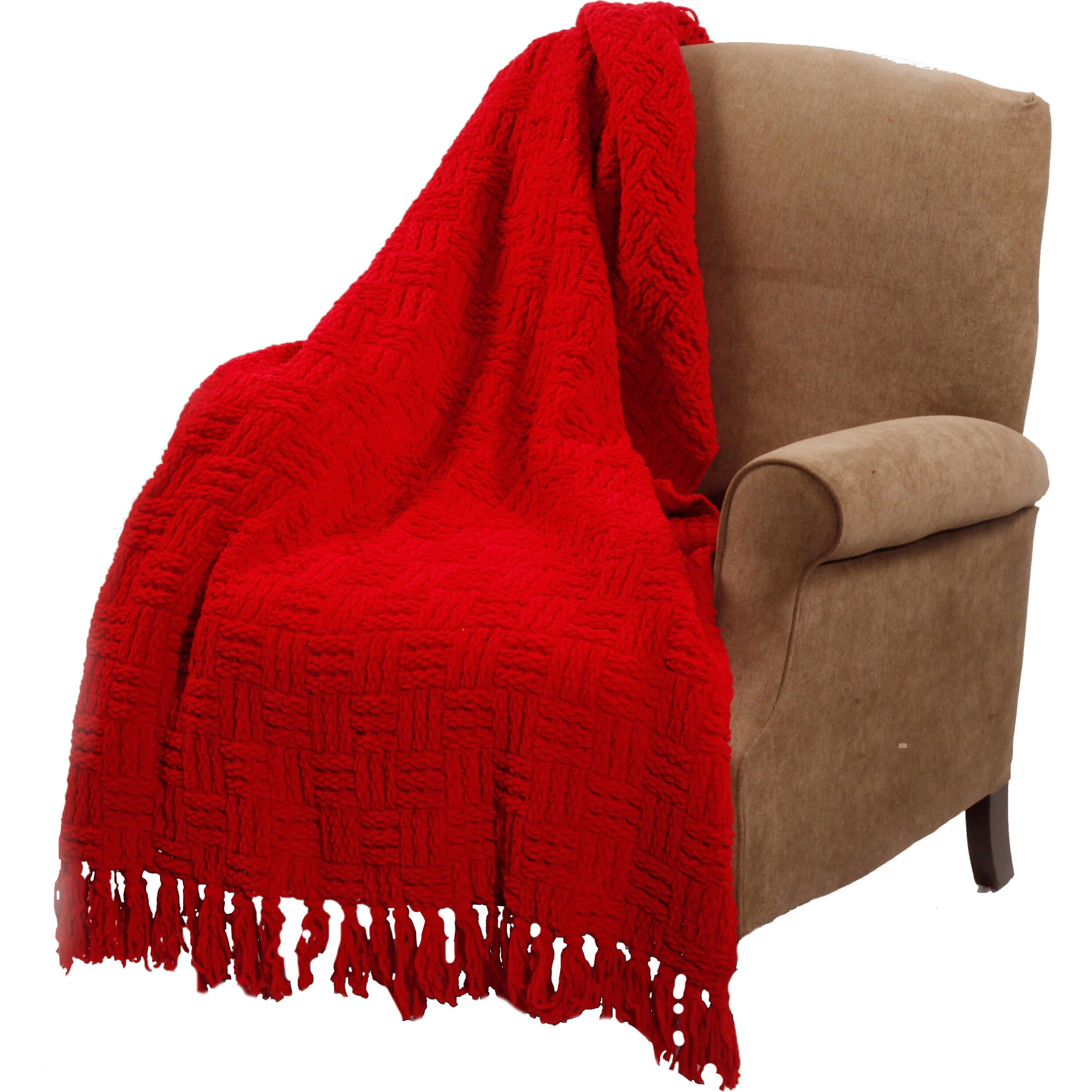 BOON Throw & Blanket Cable Knitted Polyester Throw Blanket ...