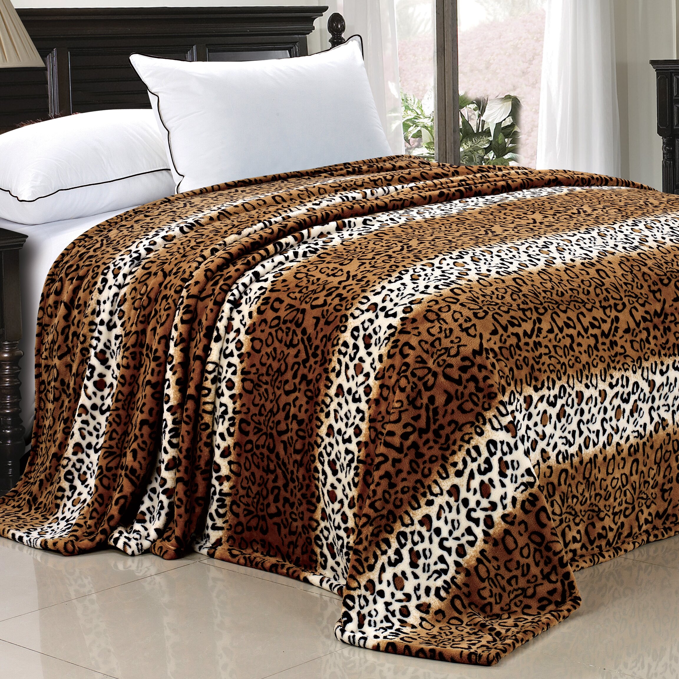 BOON Throw & Blanket Safari Flannel Fleece Blanket & Reviews | Wayfair