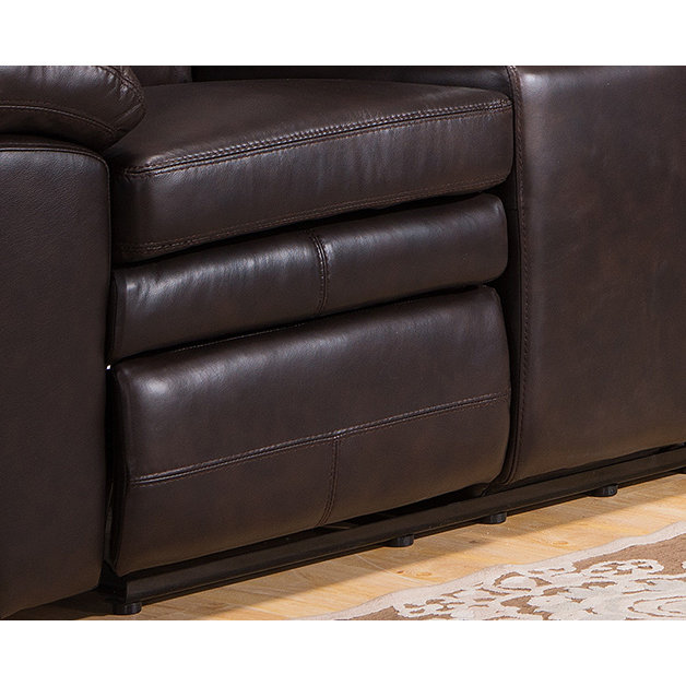 Amax Oregon Leather Sectional & Reviews Wayfair