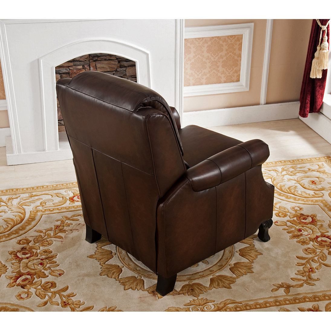 Amax Princeton Top Grain Leather Pushback Recliner Wayfair