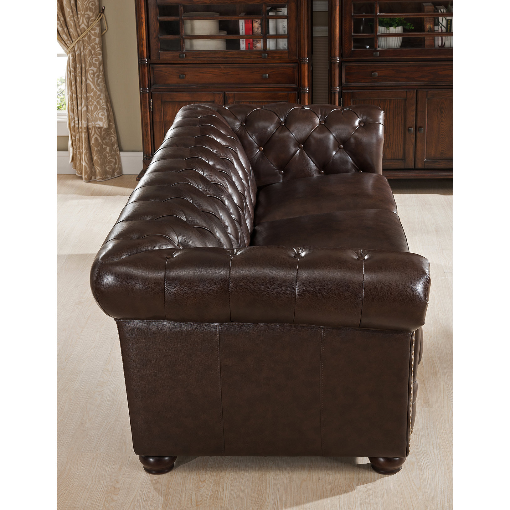 Amax Kensington Top Grain Leather Chesterfield Sofa & Reviews Wayfair