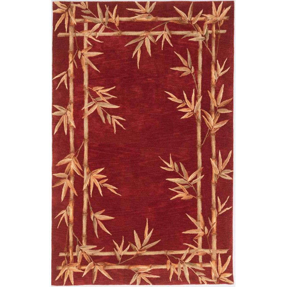 KAS Rugs Sparta Red Bamboo Border Area Rug & Reviews Wayfair