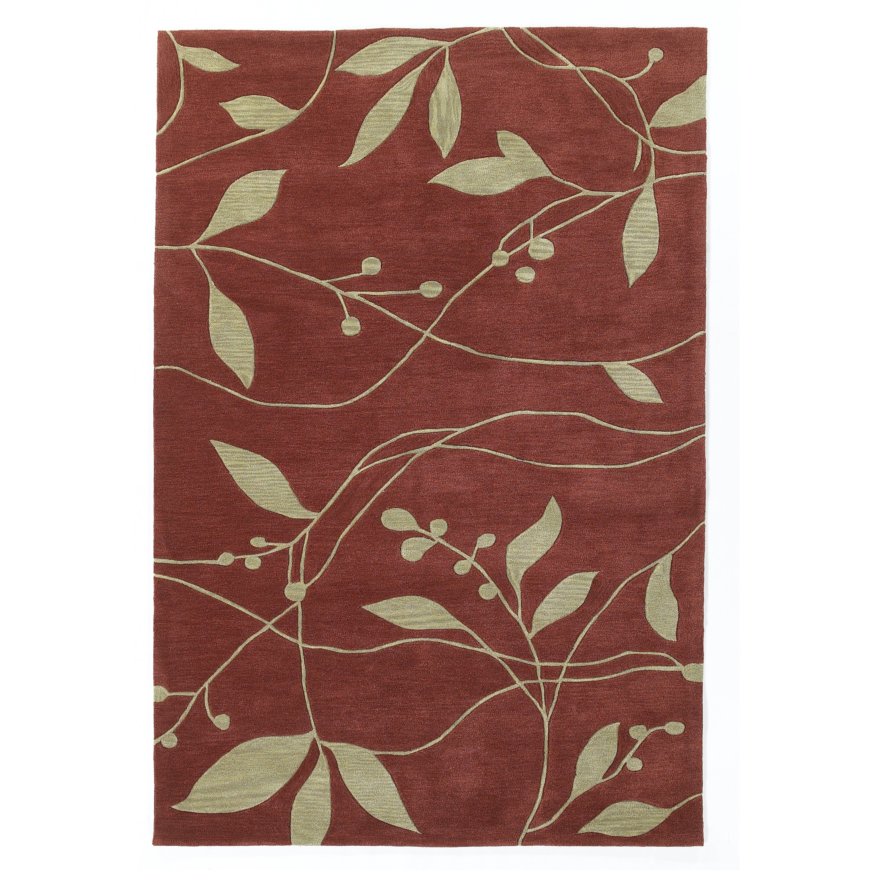 KAS Rugs Bali Rust & Sage Visions Area Rug & Reviews | Wayfair