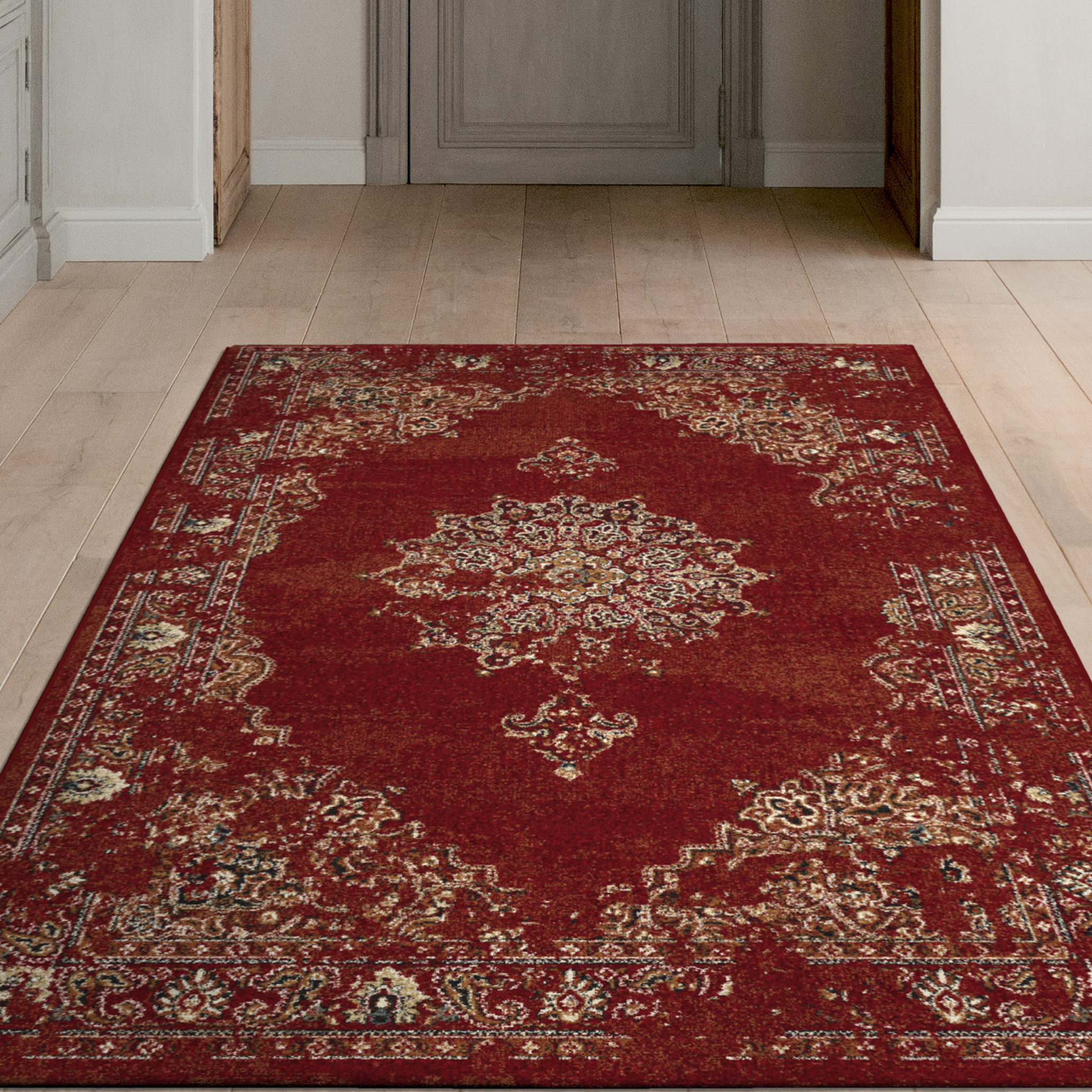 KAS Rugs Bob Mackie Home Vintage Burnt Red Area Rug & Reviews Wayfair