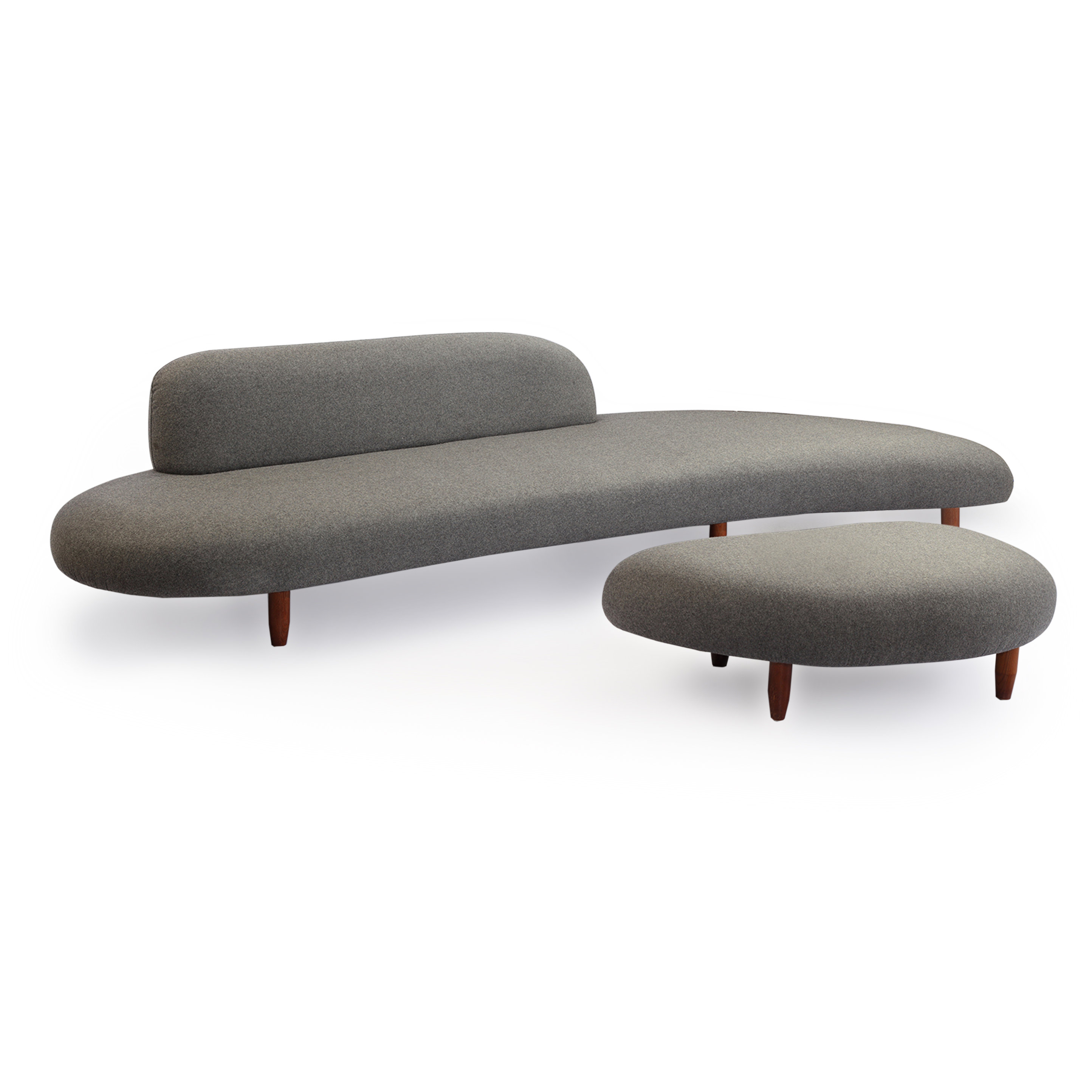 Kardiel Kidney Bean Mid Century Modern Sofa and Ottoman Set & Reviews