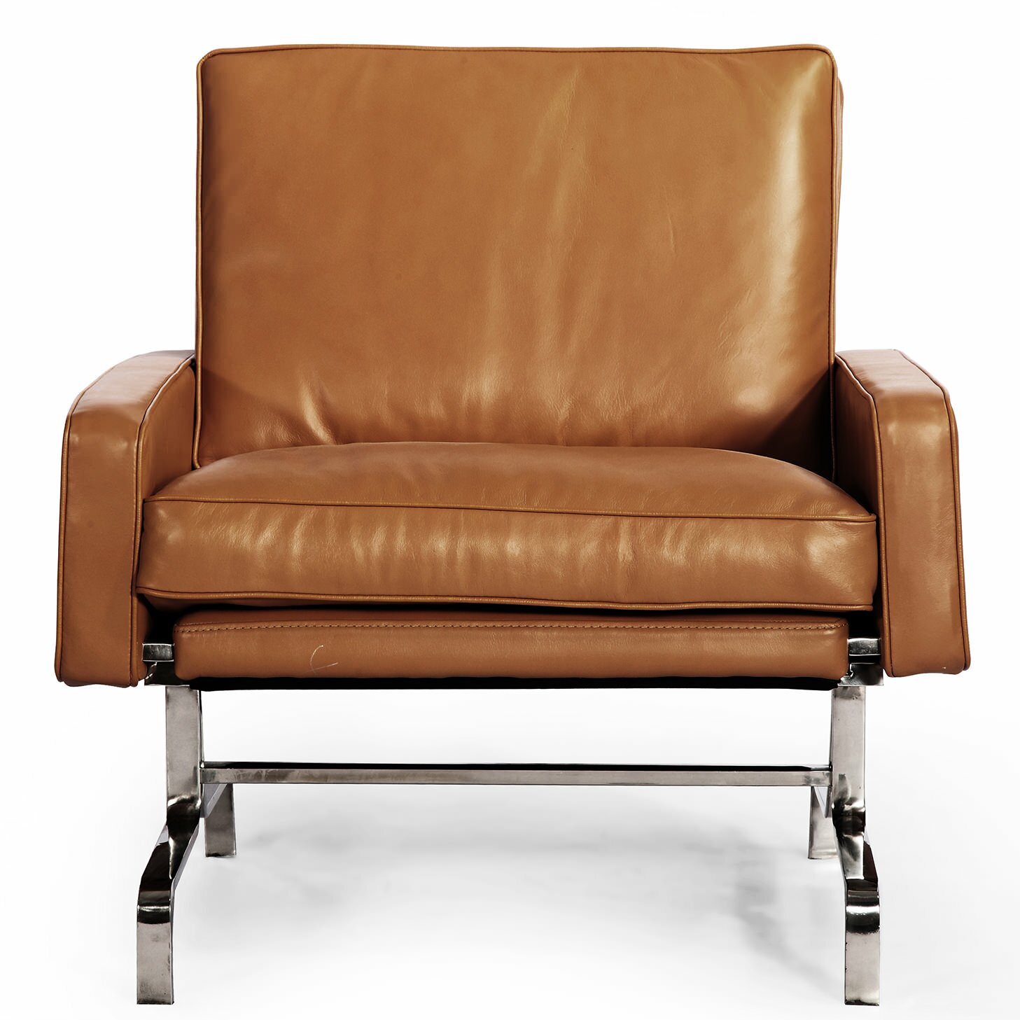 Lipan - Modern Cognac Dining Arm Chair (Set of 2)