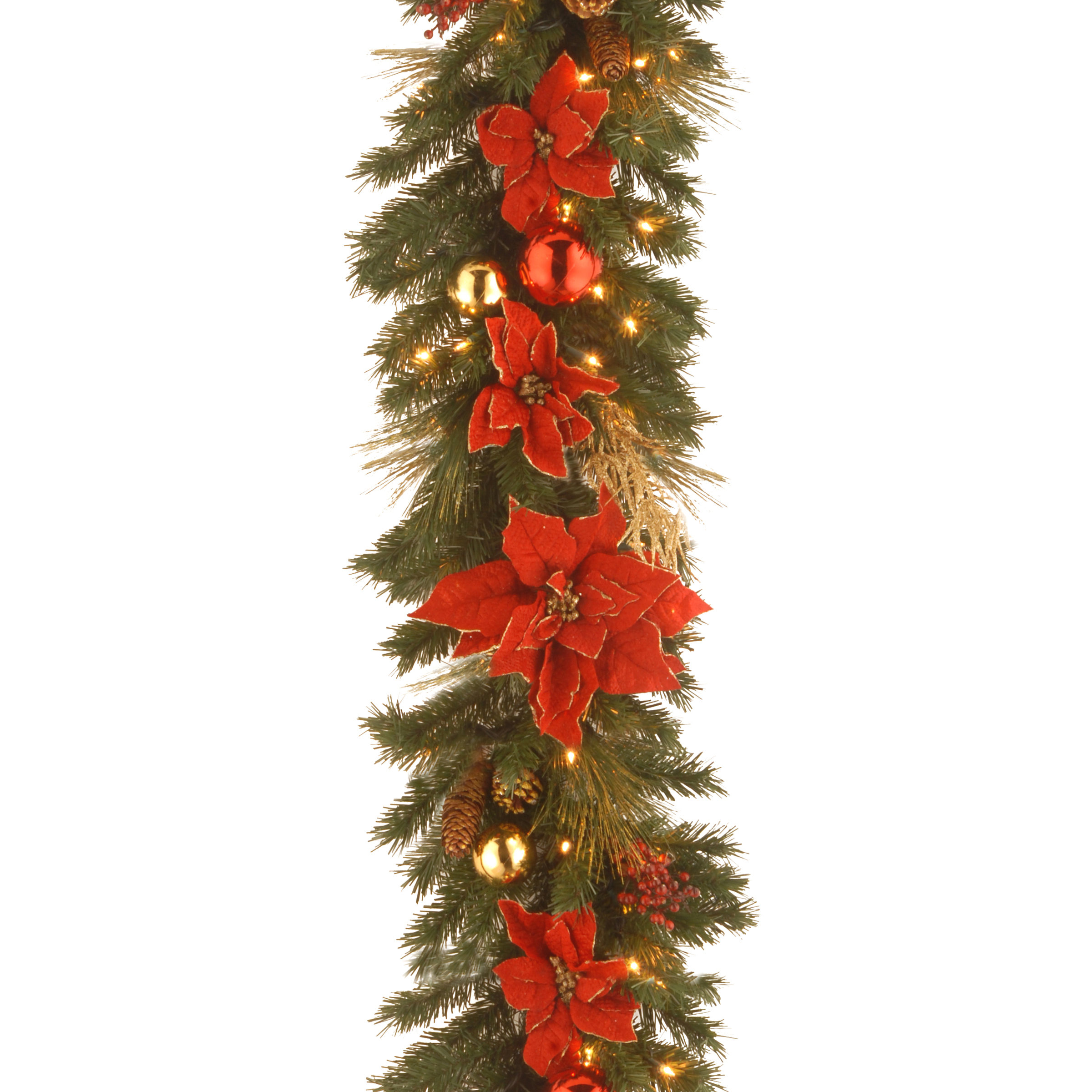The Holiday Aisle PreLit Home Spun Garland & Reviews Wayfair