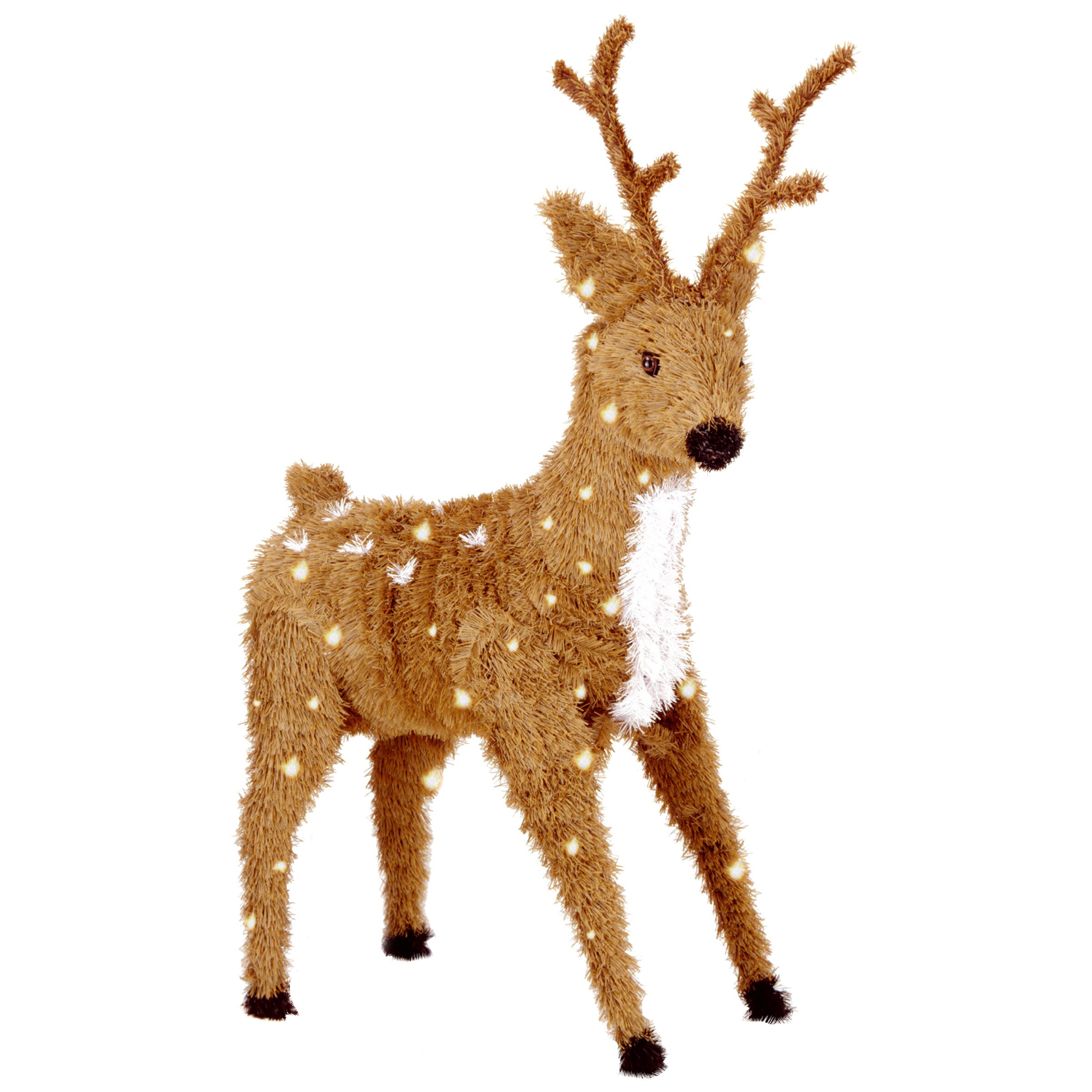 The Holiday Aisle Standing Reindeer Christmas Decoration with 150 Clear