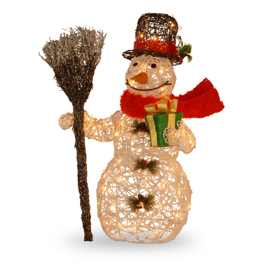 The Holiday Aisle Snowman Christmas Decoration with Clear Lights