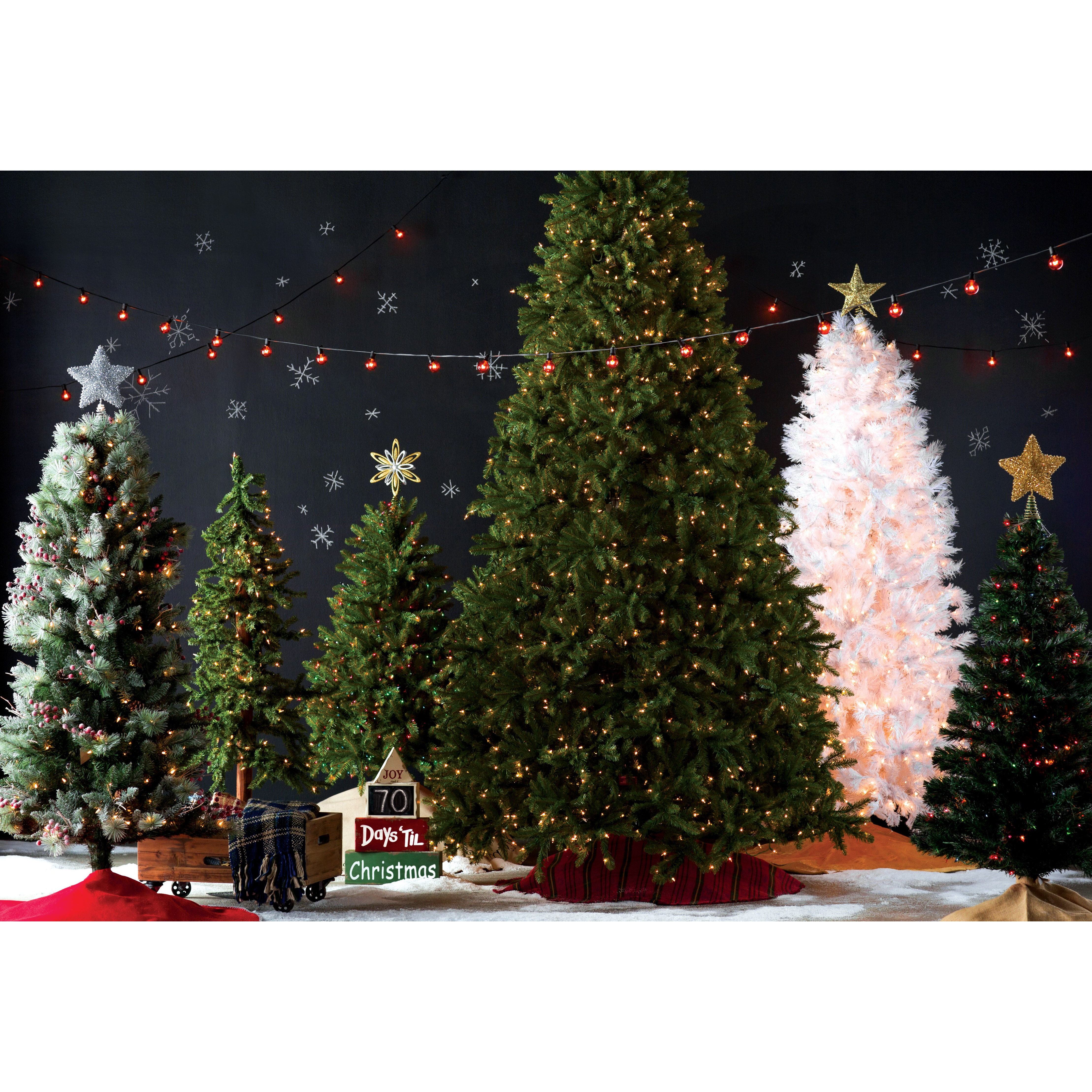 The Holiday Aisle Fir 10' Hinged Green Artificial Christmas Tree with 