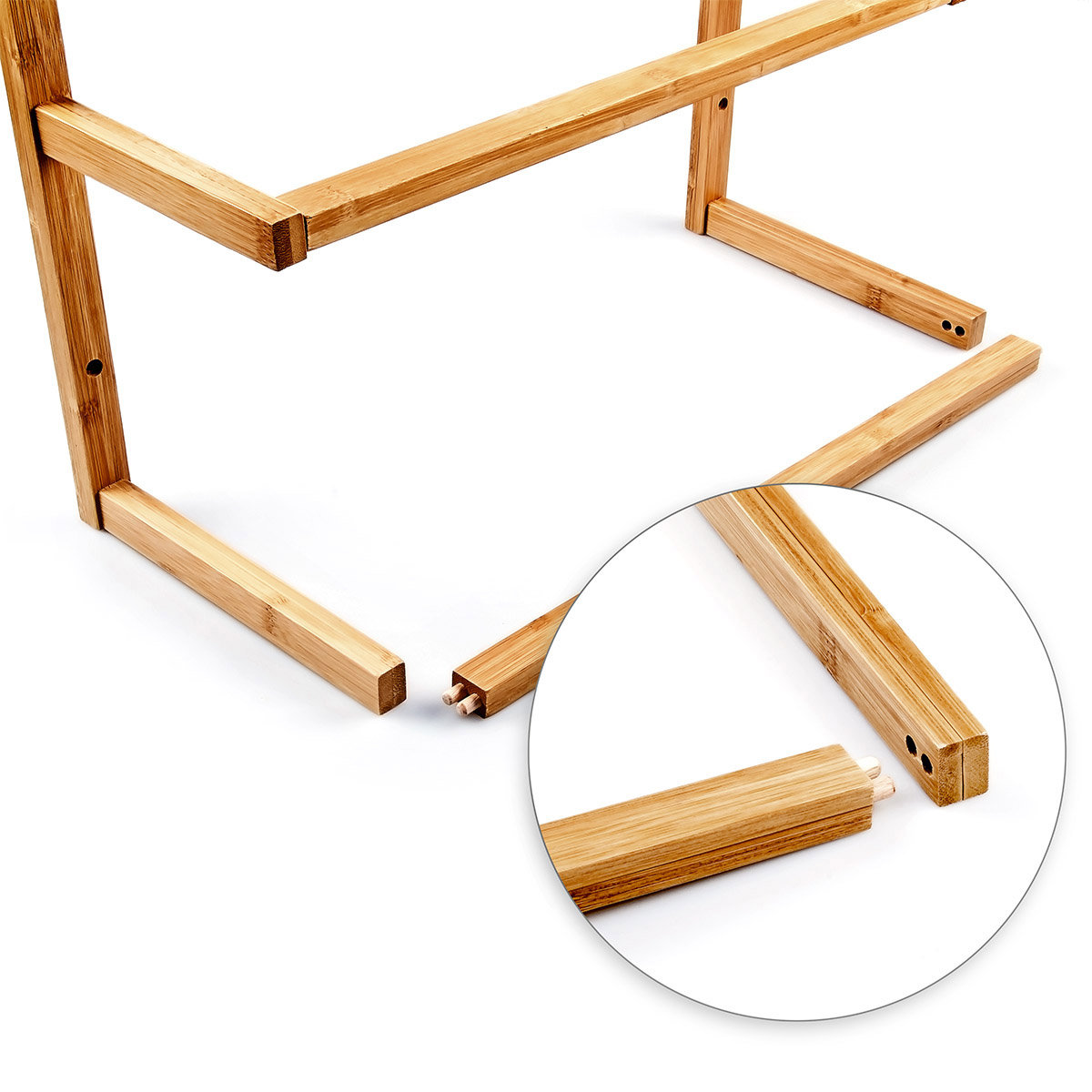 Belfry Bamboo Wall Mounted Towel Rack Wayfair UK