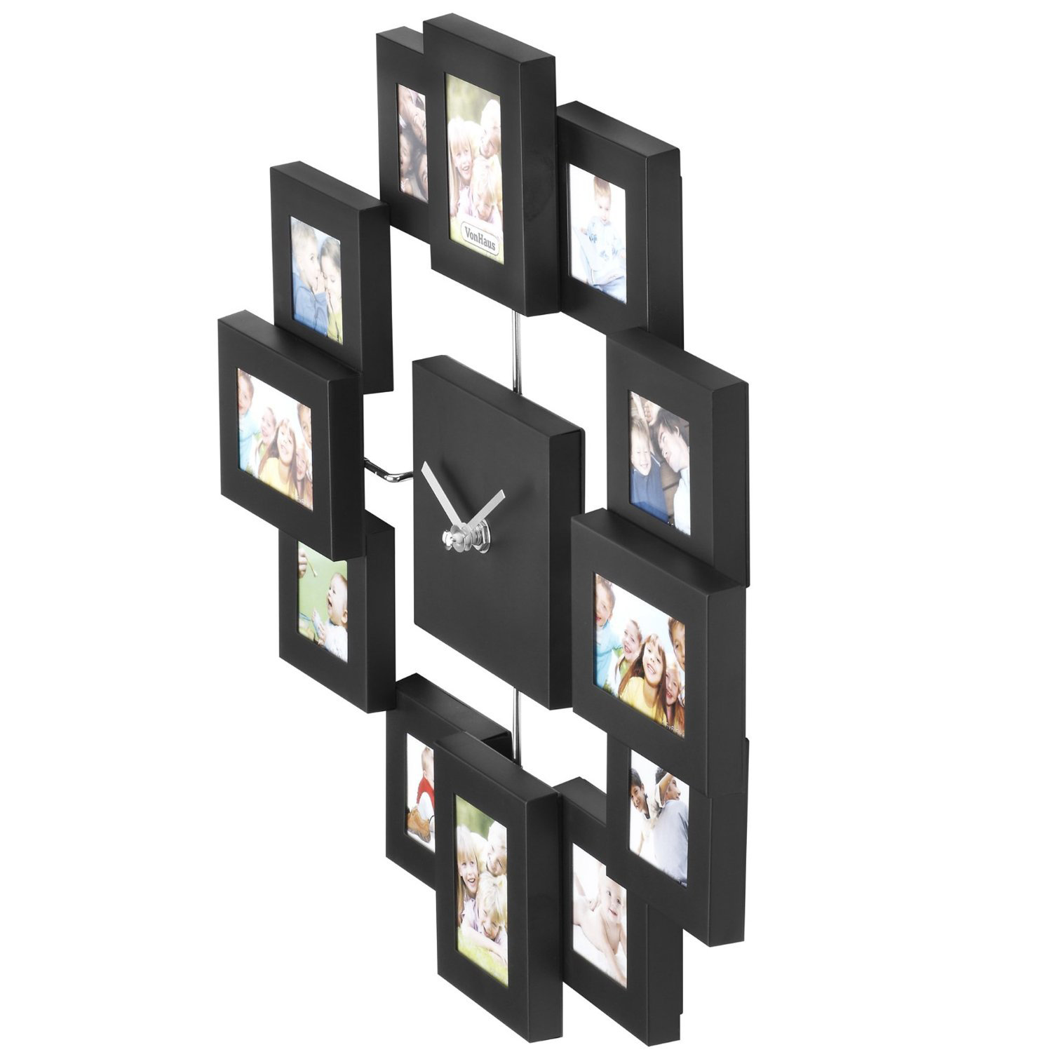 VonHaus 12 Photo Frame Wall Clock & Reviews Wayfair
