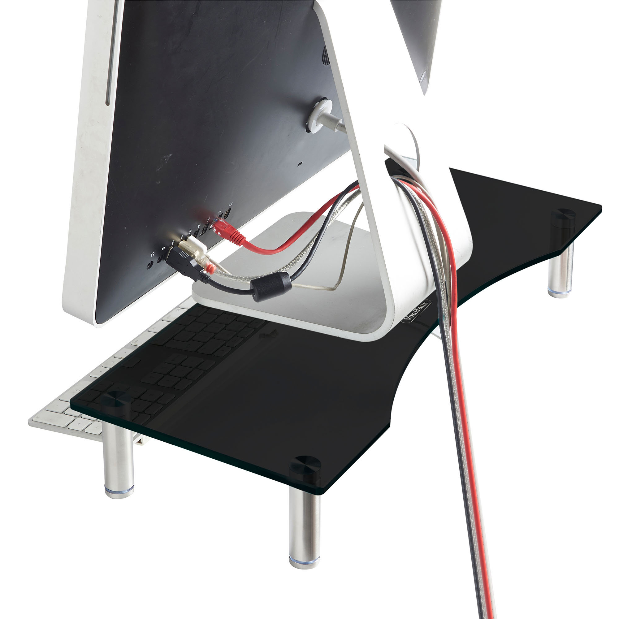 VonHaus Small Adjustable Monitor Stand Wayfair