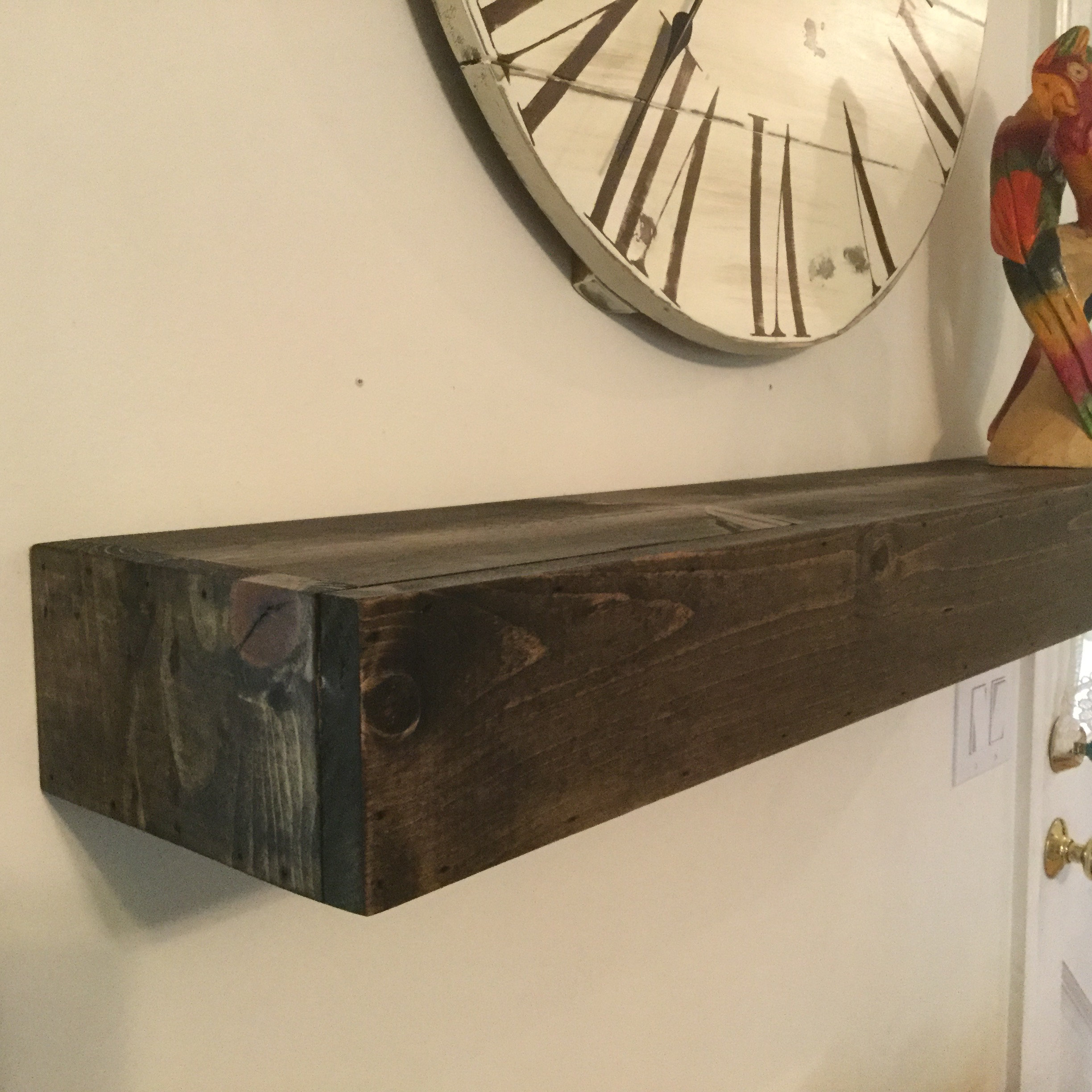 Essex Hand Crafted Wood Products Floating Shelf Solid Wood Handmade
