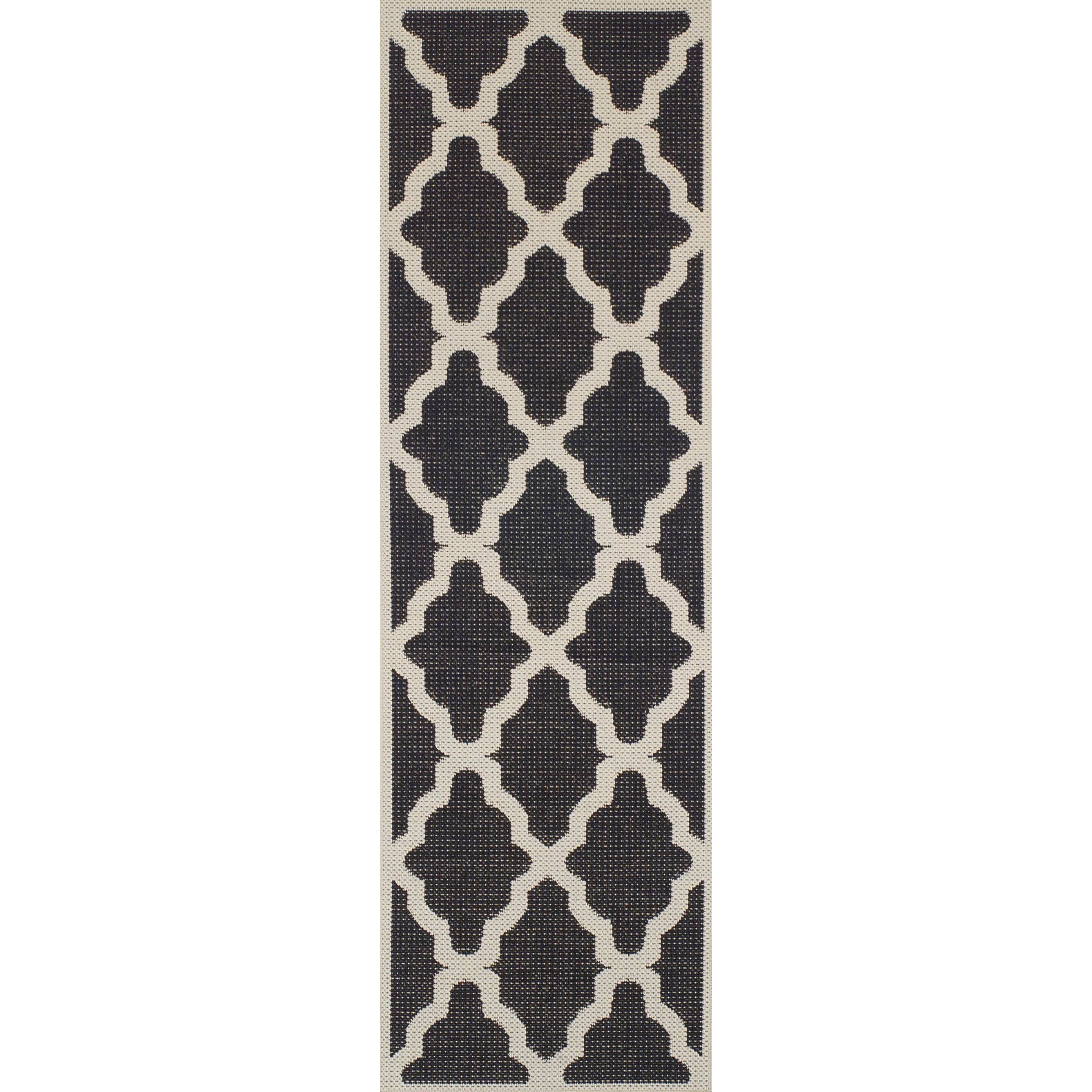 Riley Ave. Kaley Black/Cream Area Rug & Reviews | Wayfair UK