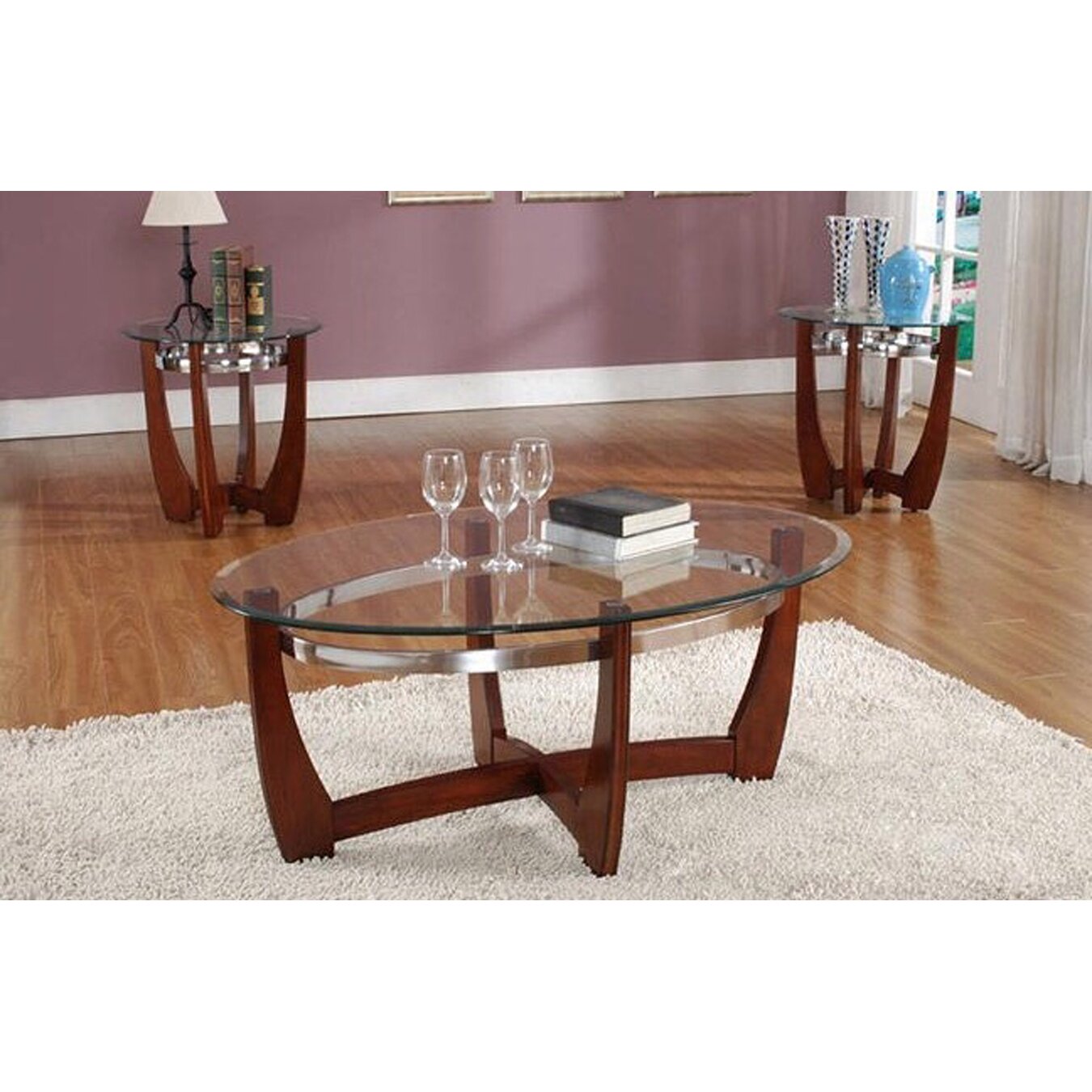 Living In Style Cheryl 3 Piece Coffee Table Set & Reviews