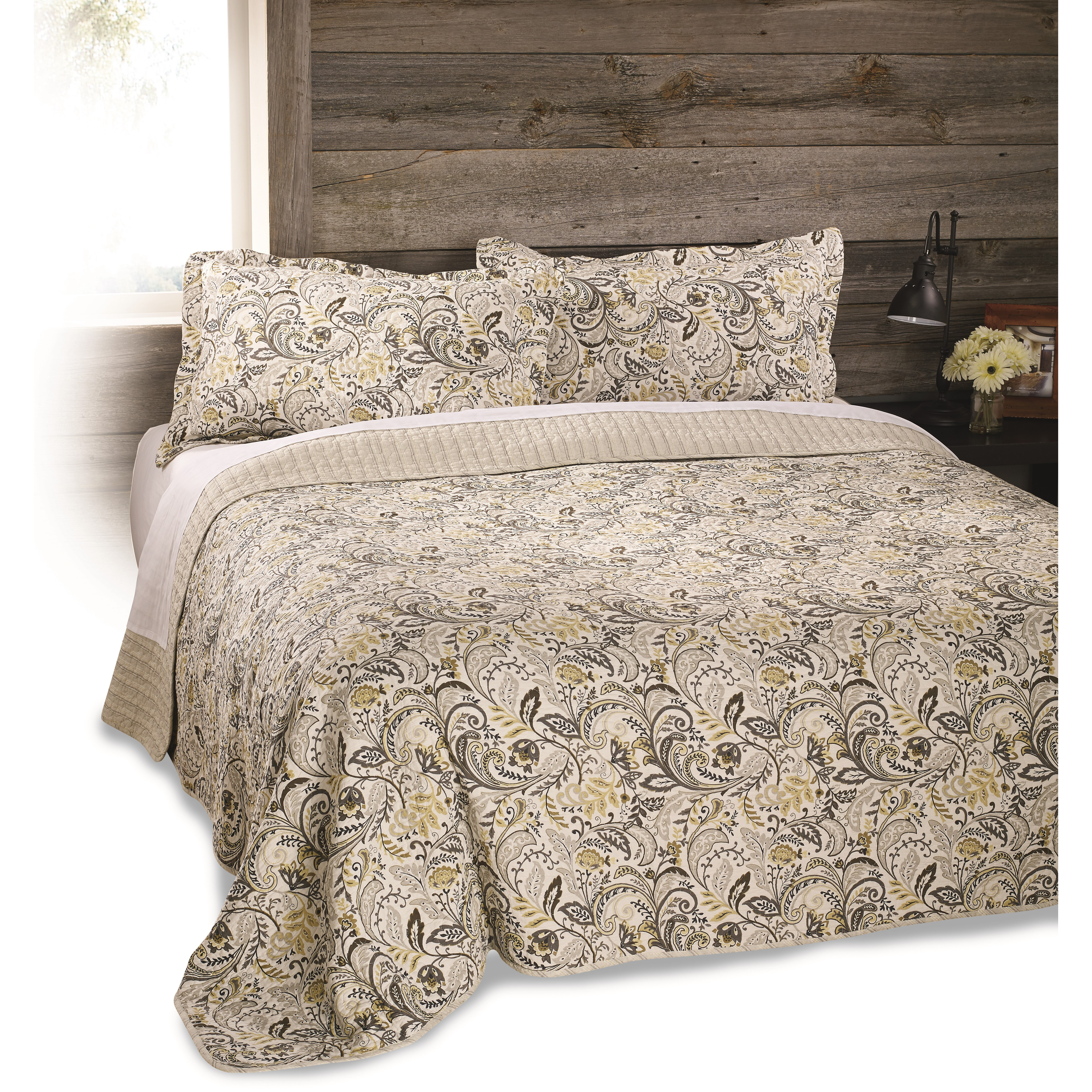 Brunelli Antik Honey Reversible Quilt Set & Reviews Wayfair