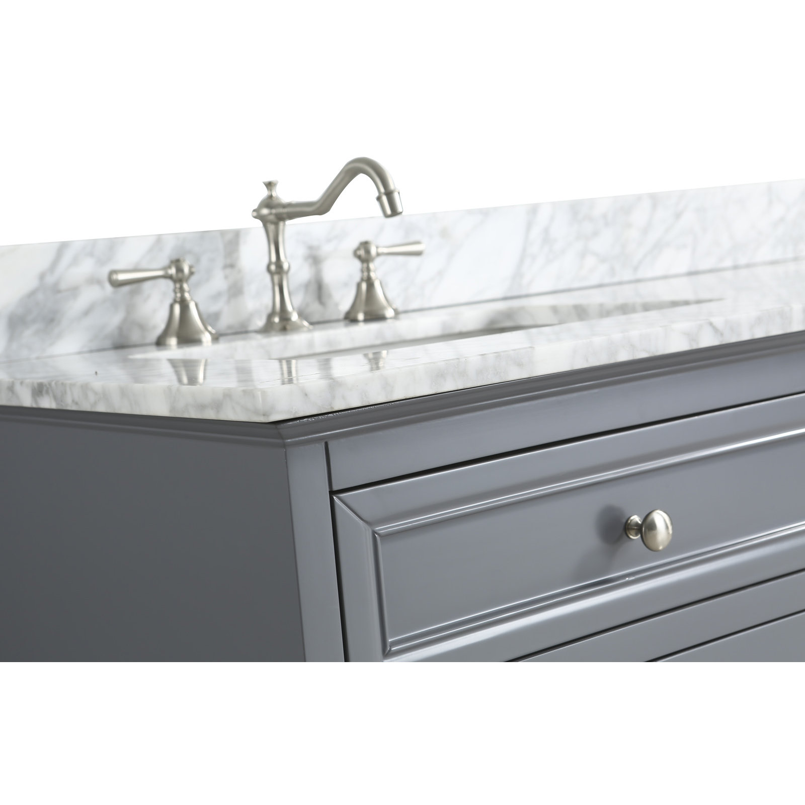 Urban Furnishings Rochelle 60" Double Bathroom Sink Vanity Set with