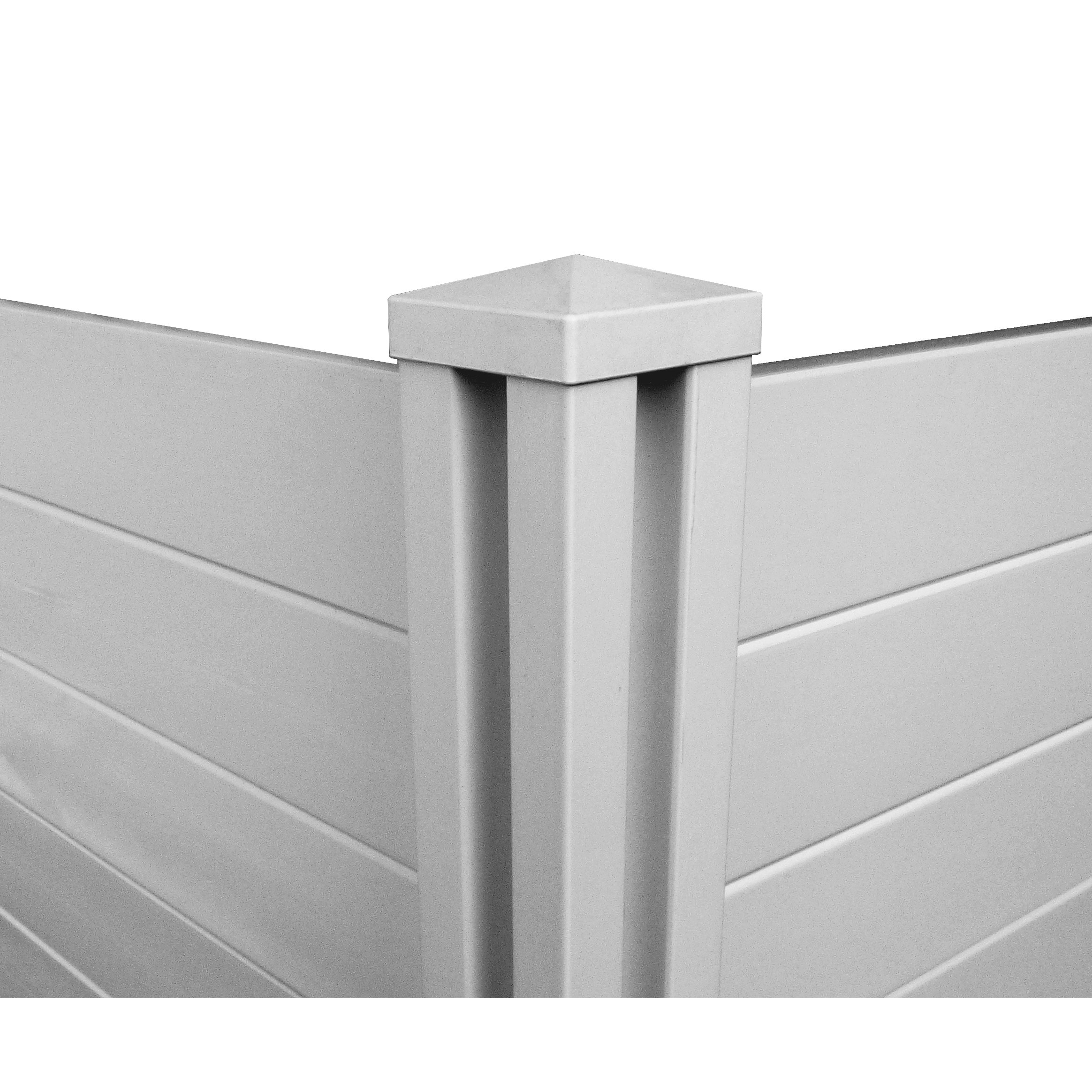 Zippity Outdoor Products Deluxe Premium No Dig Vinyl Privacy Screen