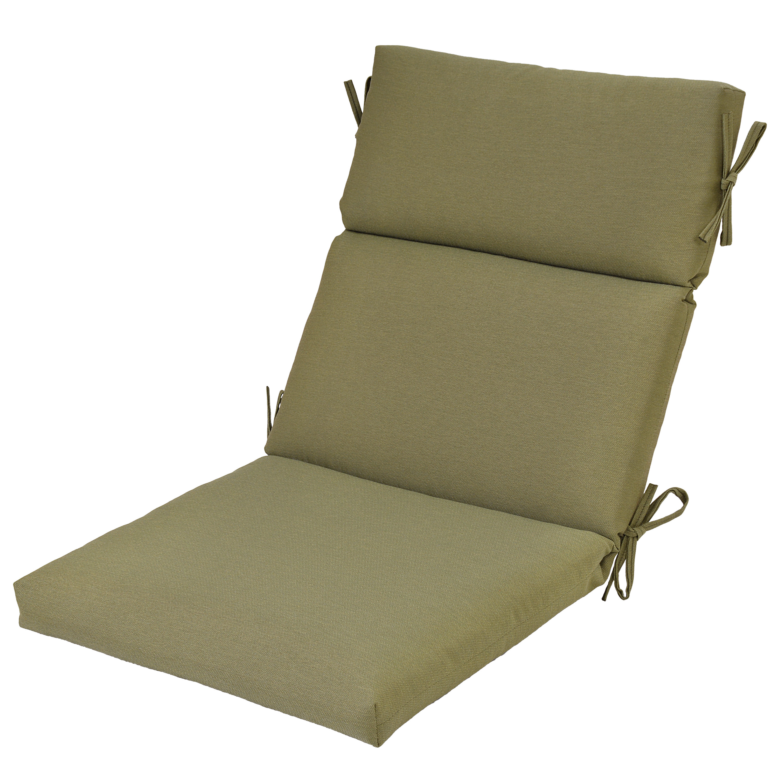 Plantation Patterns High Back Outdoor Dining Chair Cushion