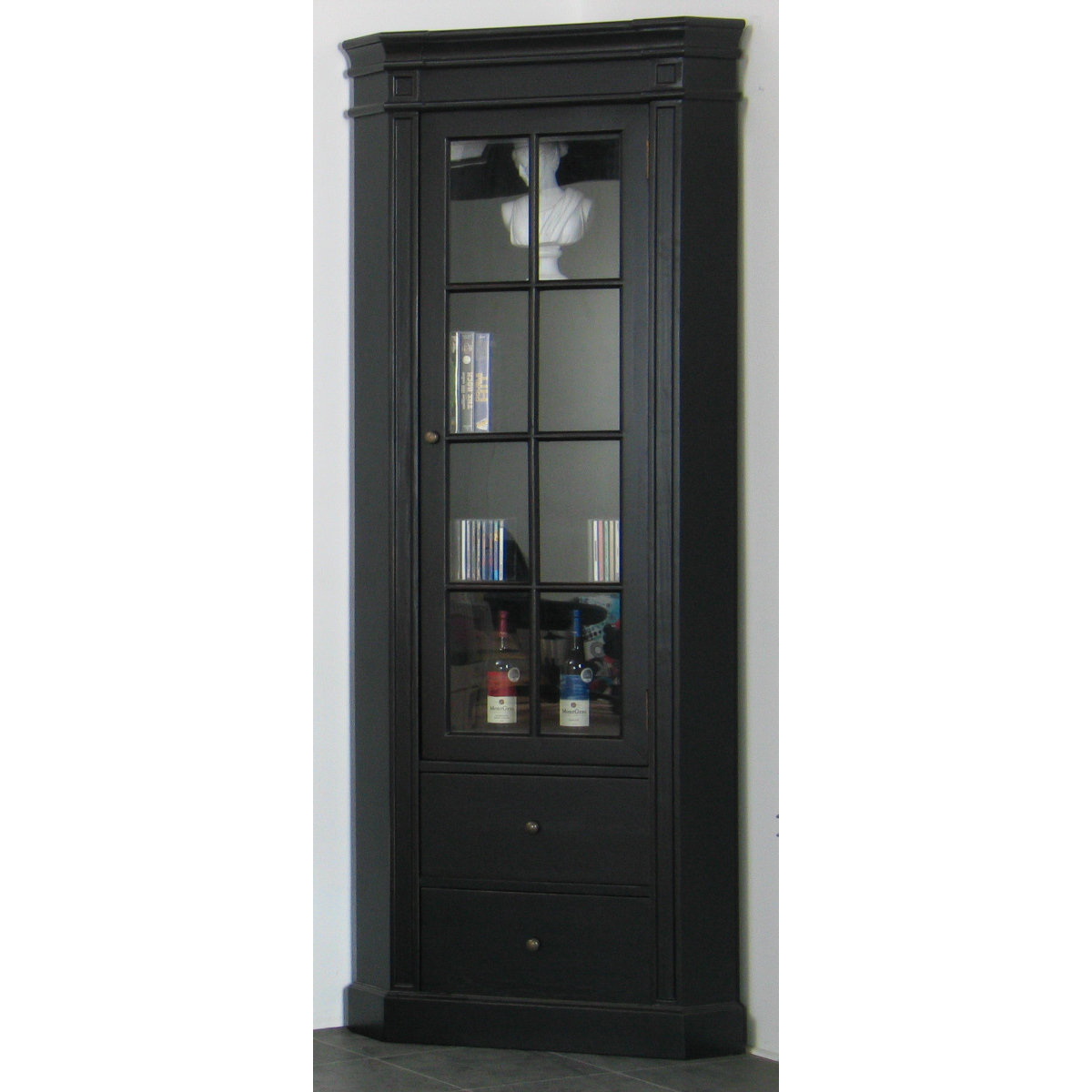 Hazelwood Home Amaretta Solid Wood Corner Display Wayfair UK