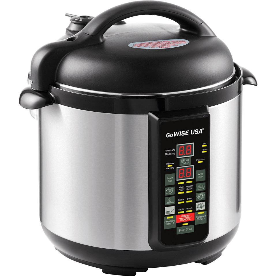 GoWISE USA 6Quart Pressure Cooker & Reviews Wayfair