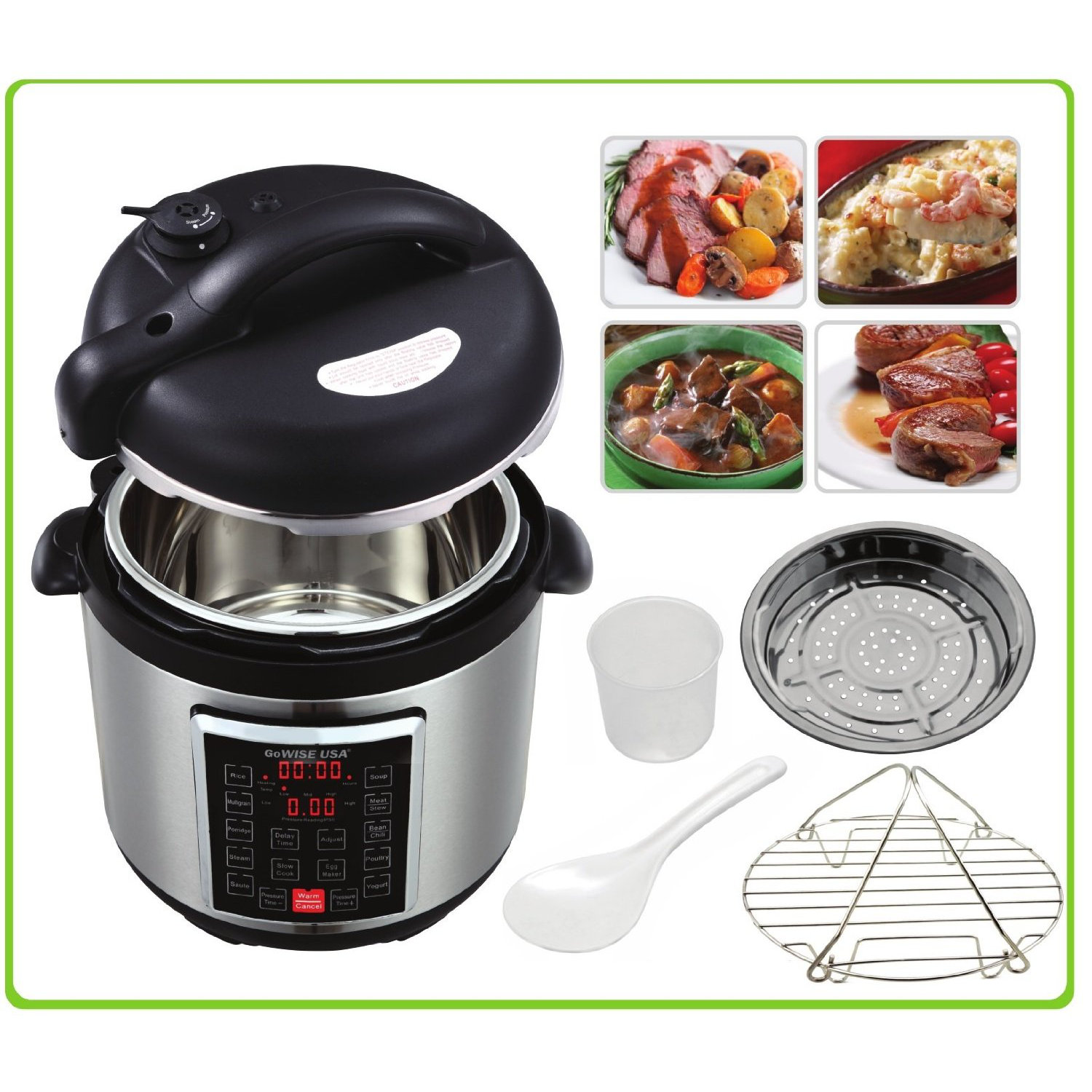 GoWISE USA 6Quart 4th Generation Pressure Cooker Wayfair