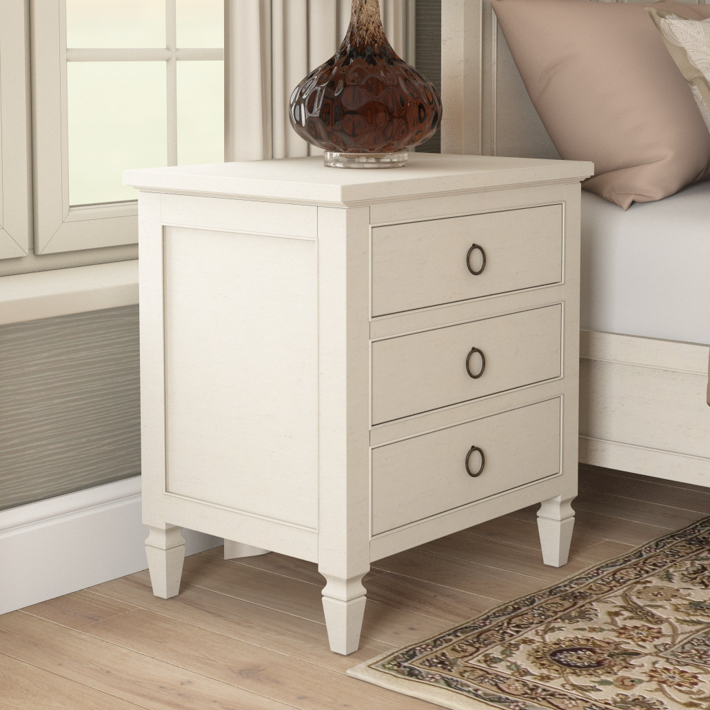 Canora Grey Causey Park 3 Drawer Nightstand & Reviews Wayfair