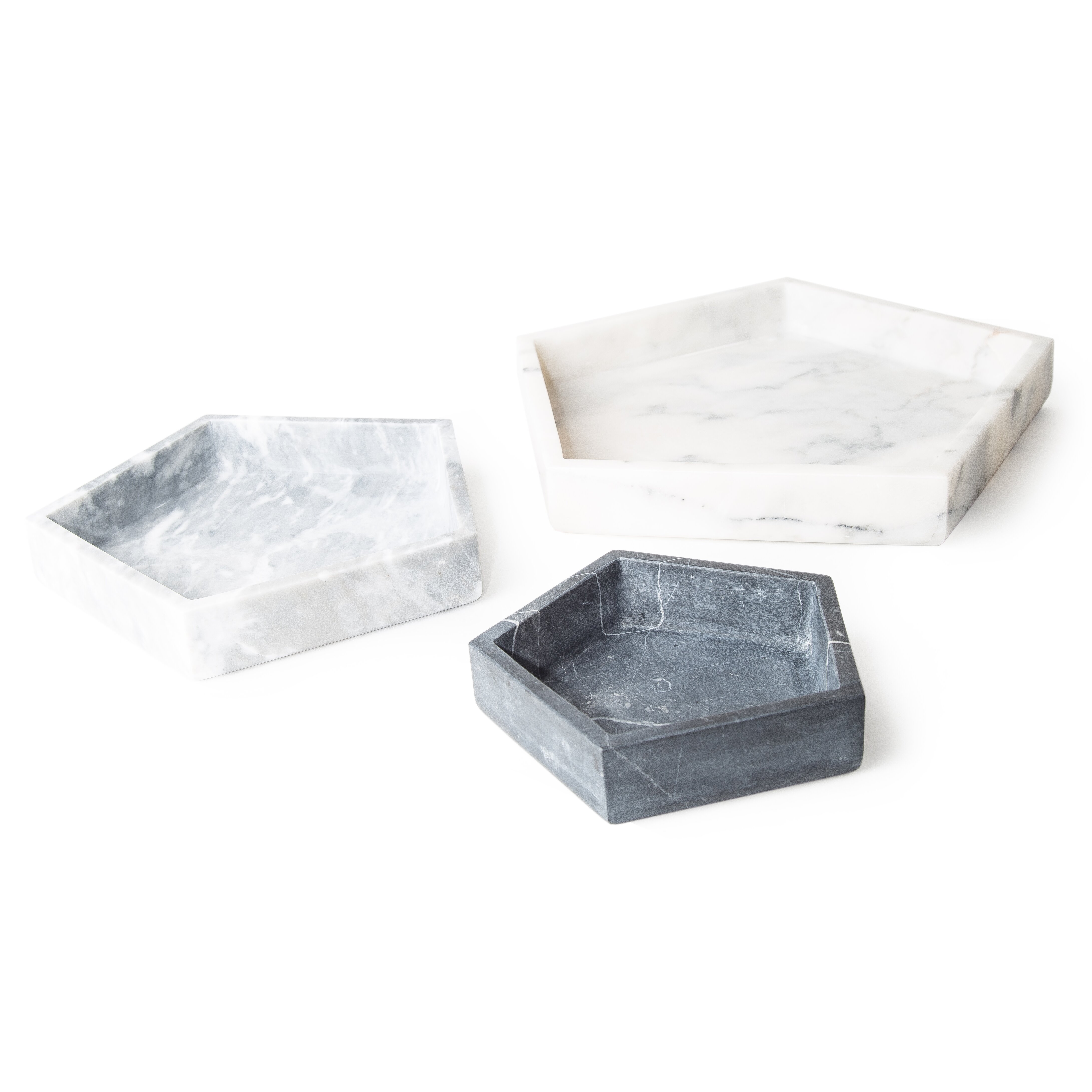 Kure Hex Marble Tray